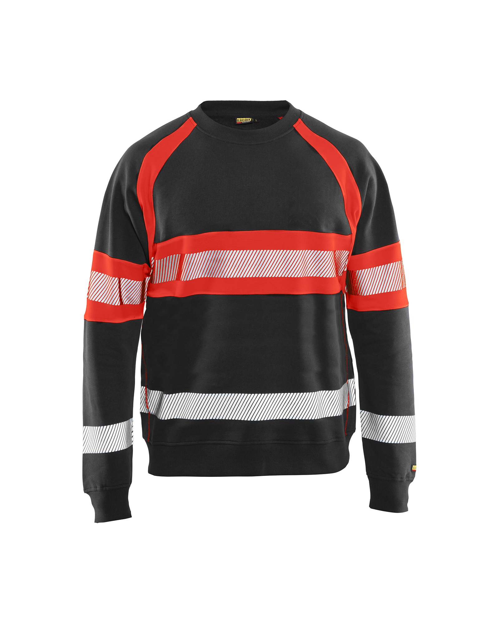 Blåkläder High Vis Sweater Schwarz/High Vis Rot Produktbild img1 L