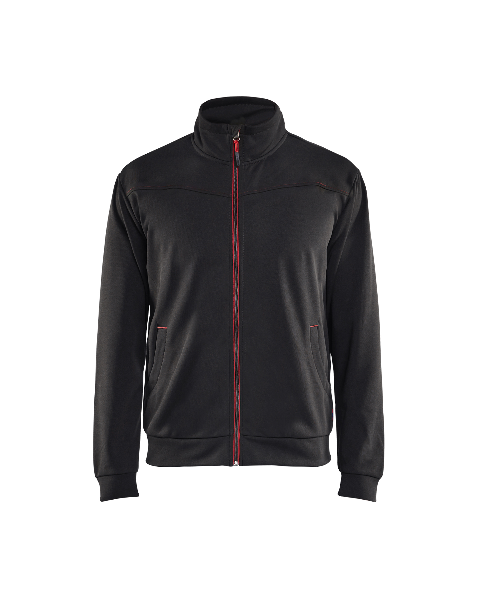 Blåkläder Sweatjacke mit Reißverschluss Schwarz/Rot Produktbild img1 L