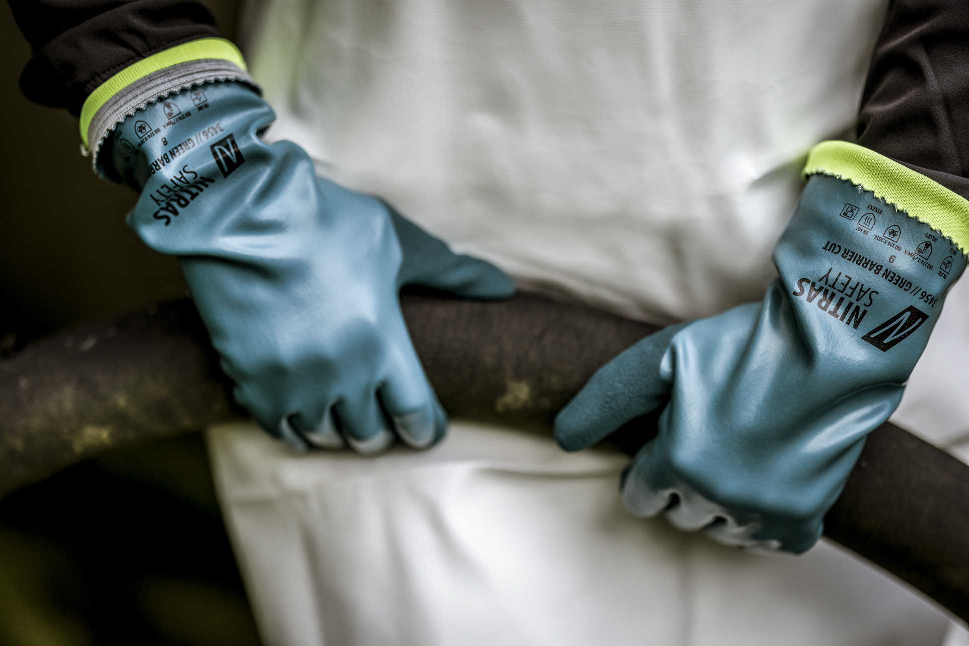 NITRAS GREEN BARRIER CUT D, Chemikalienschutzhandschuhe, petrol, EN 388, EN ISO 374, EN 407 Produktbild img2 L
