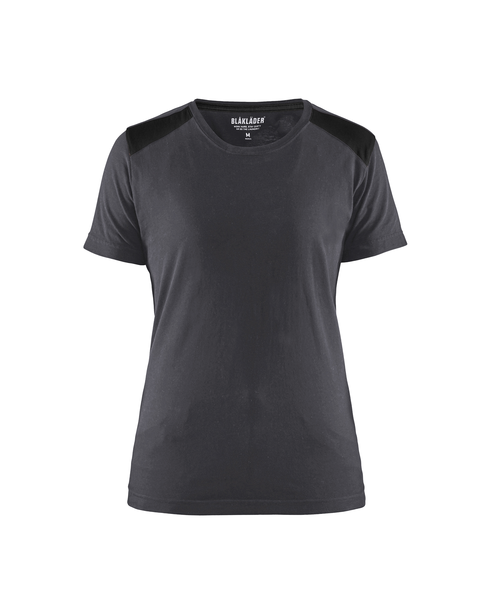 Blåkläder Damen T-Shirt Mittelgrau/Schwarz Produktbild img1 L