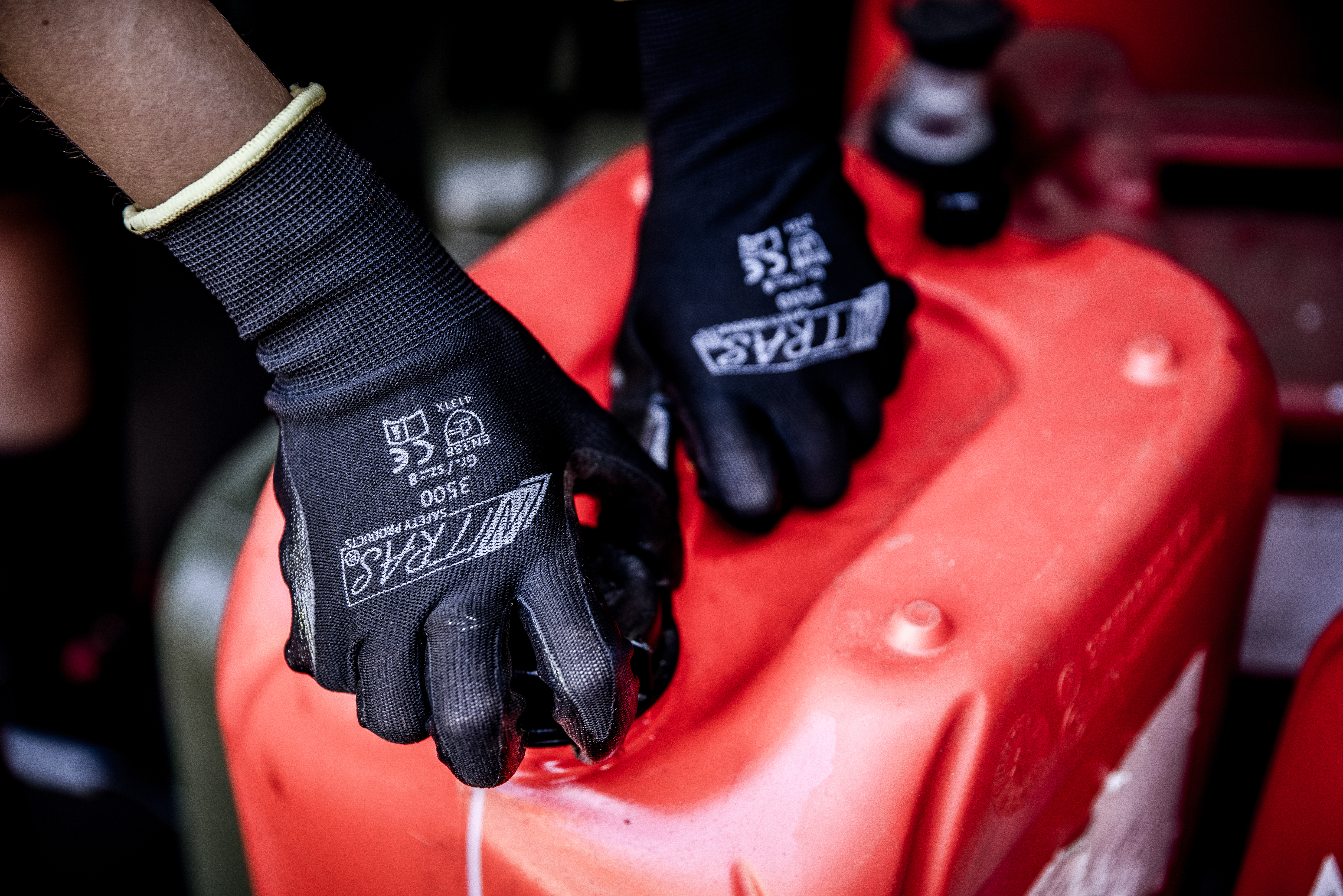 NITRAS Nylonhandschuhe, schwarz, EN 388 Produktbild img2 L