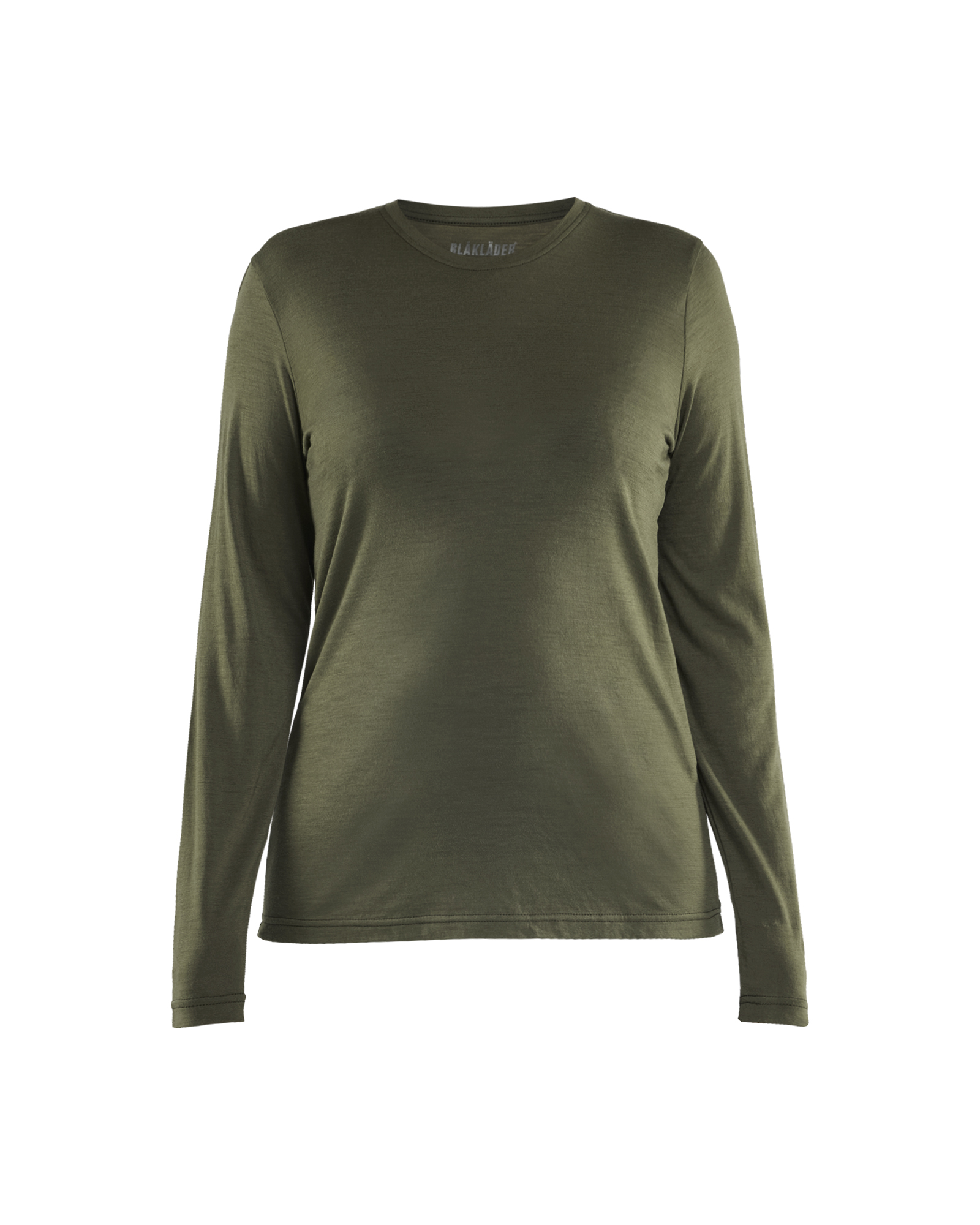 Blåkläder LANGARM-T-SHIRT AUS MERINOWOLLE FÜR DAMEN Waldgrün Produktbild img1 L