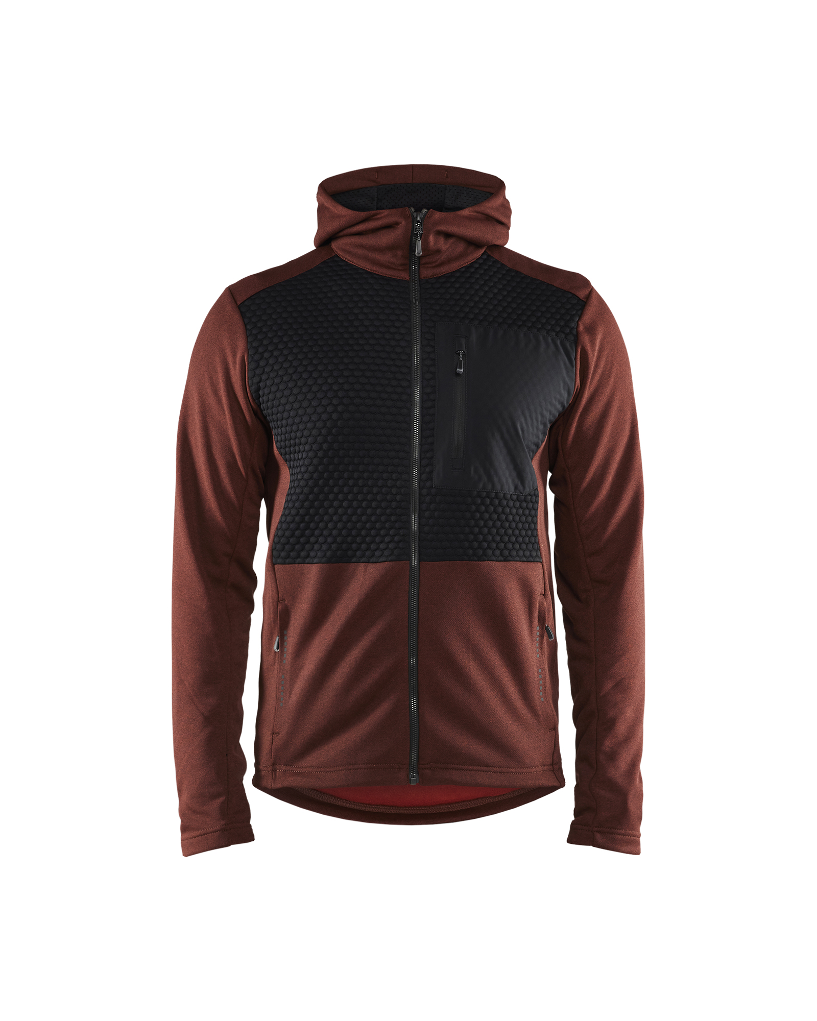Blåkläder Kapuzensweater mit Reißverschluss Rostrot/Schwarz Produktbild img1 L
