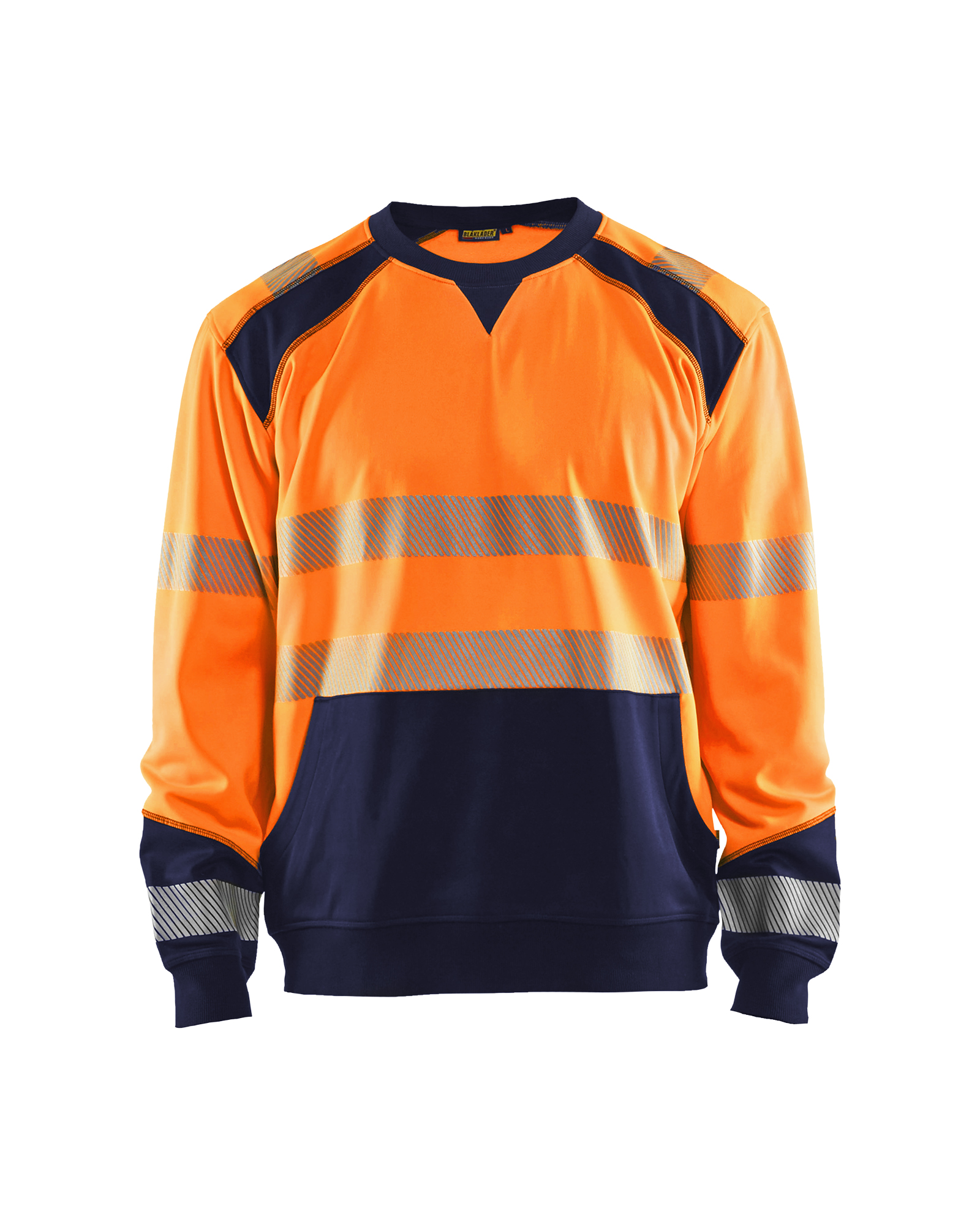 Blåkläder High Vis Sweatshirt High Vis Orange/Marineblau Produktbild img1 L