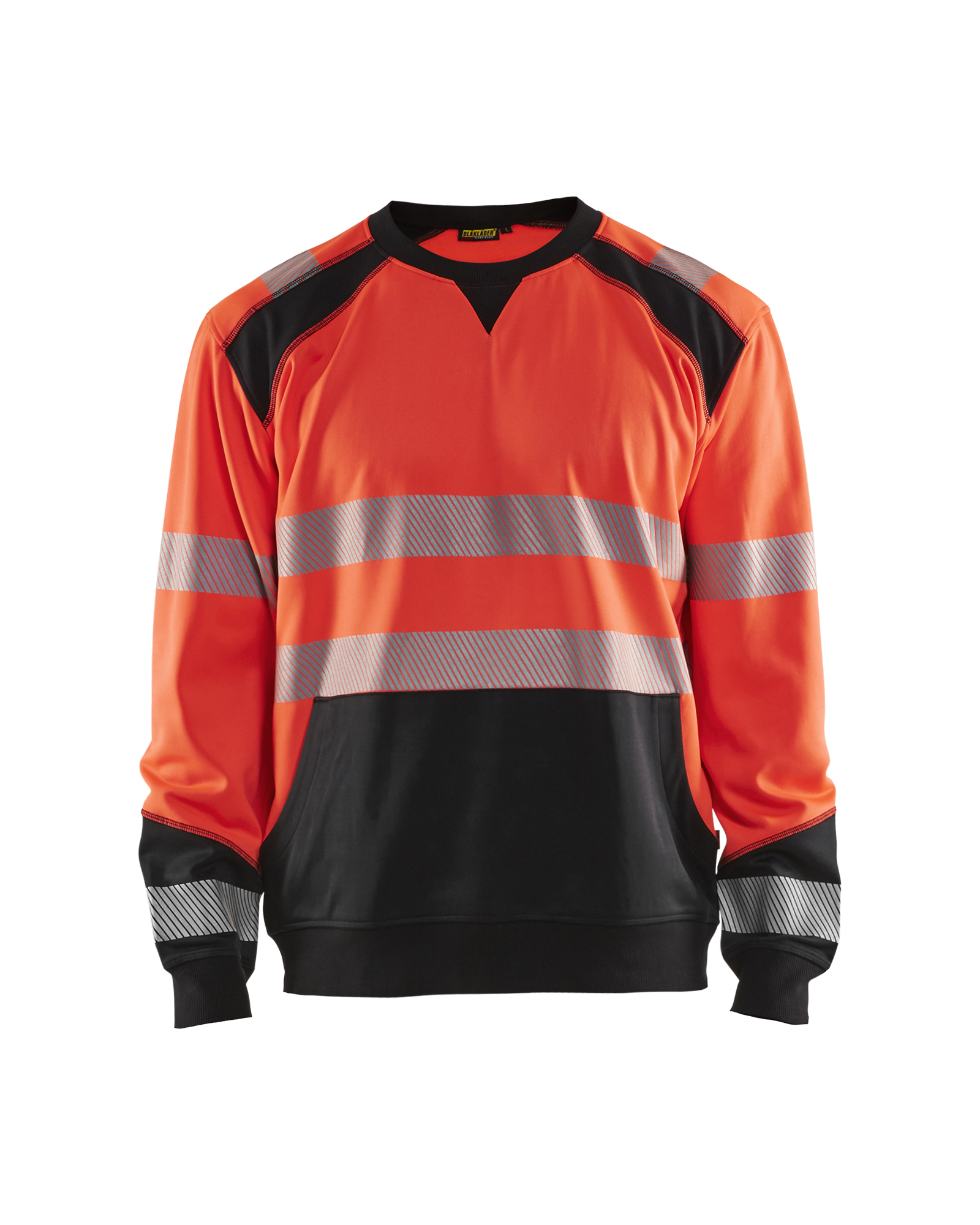 Blåkläder High Vis Sweatshirt High Vis Rot/Schwarz Produktbild img1 L