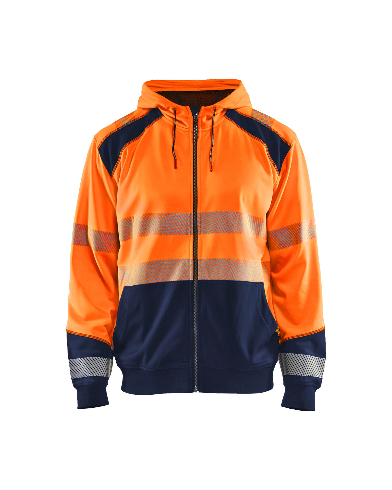 Blåkläder High Vis Kapuzensweater High Vis Orange/Marineblau Produktbild img1 L