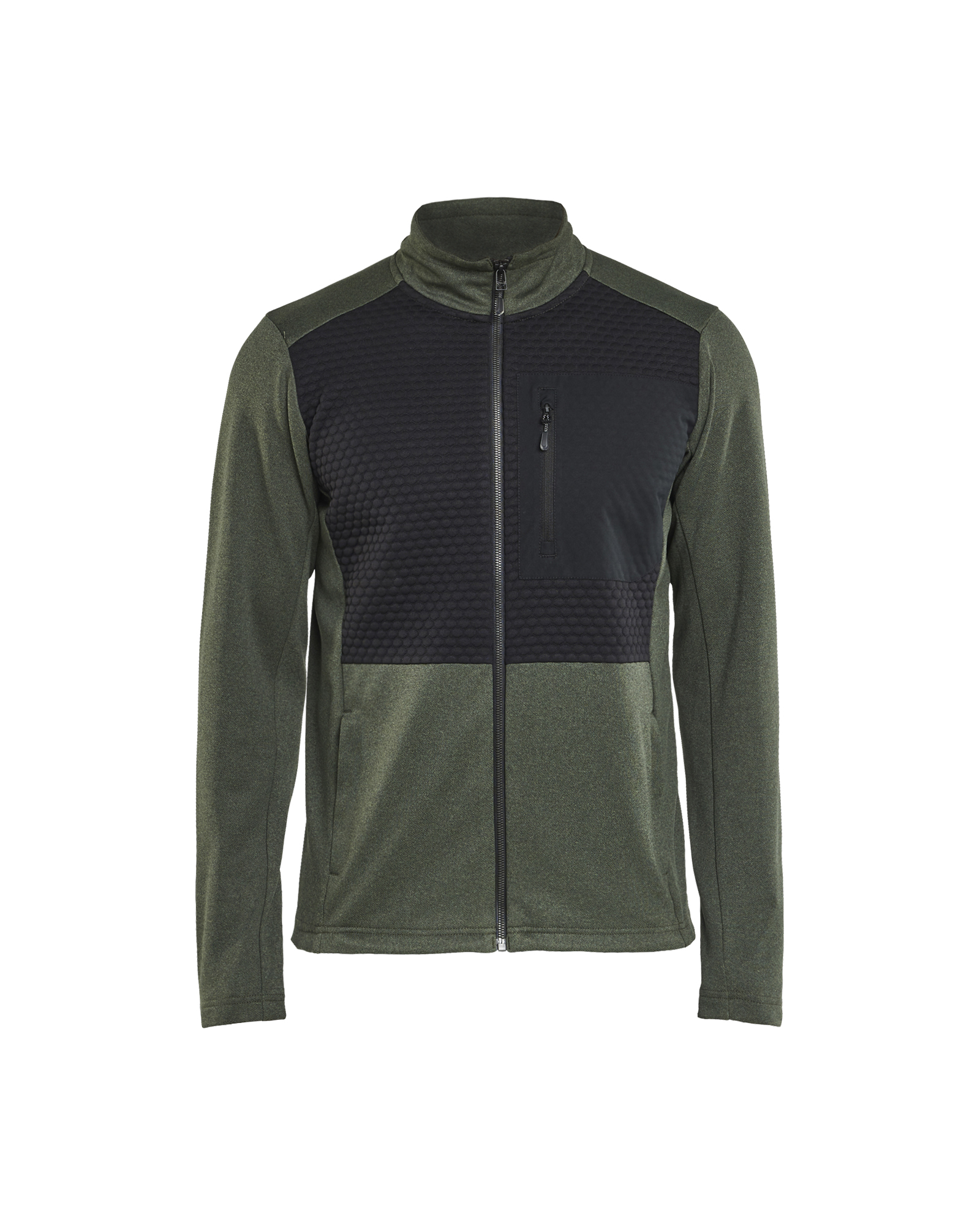 Blåkläder Sweatshirt mit durchgehendem Reißverschluss Herbstgrün/Schwarz Produktbild img1 L