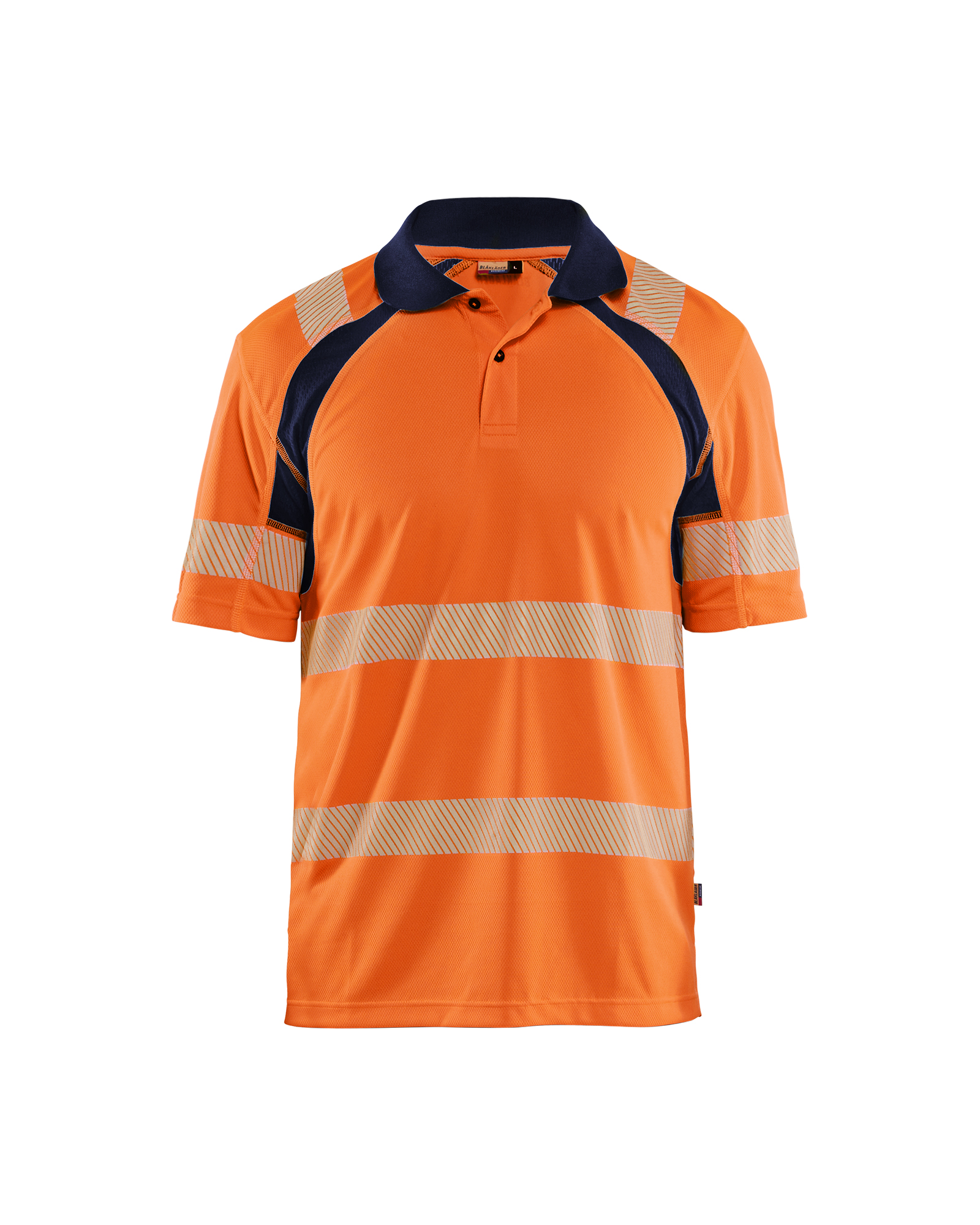 Blåkläder Polo High VisHigh Vis Orange/Marineblau Produktbild img1 L