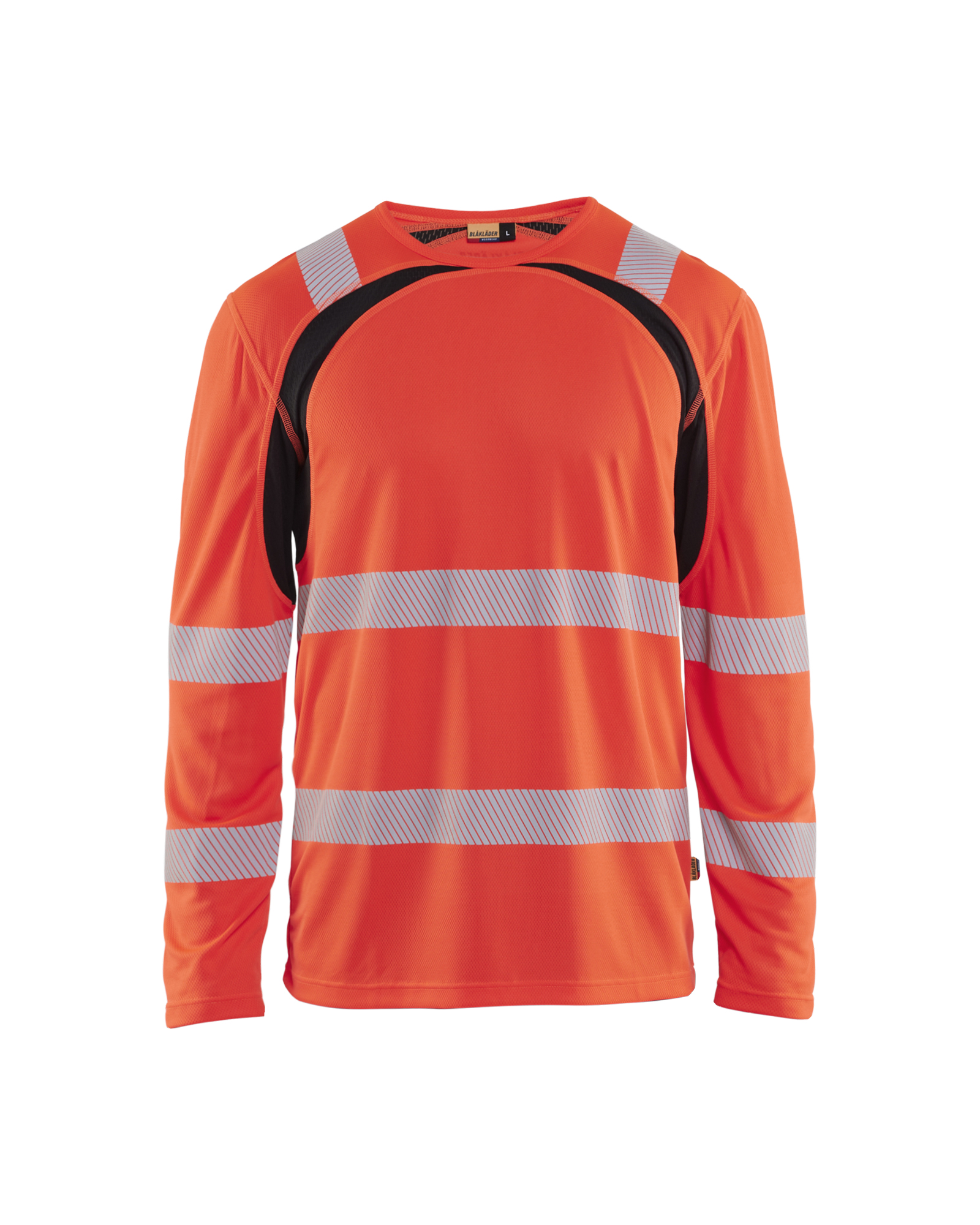 Blåkläder Langarm T-Shirt High VisHigh Vis Rot/Schwarz Produktbild img1 L