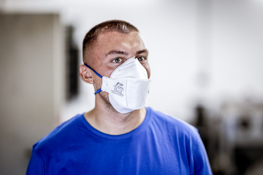 NITRAS SAFE AIR PRO, Atemschutzmaske, weiß, EN 149, Box à 15 Stück Produktbild img4 L