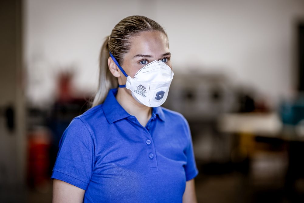 NITRAS SAFE AIR PRO, Atemschutzmaske, weiß, EN 149, Box à 15 Stück Produktbild img4 L