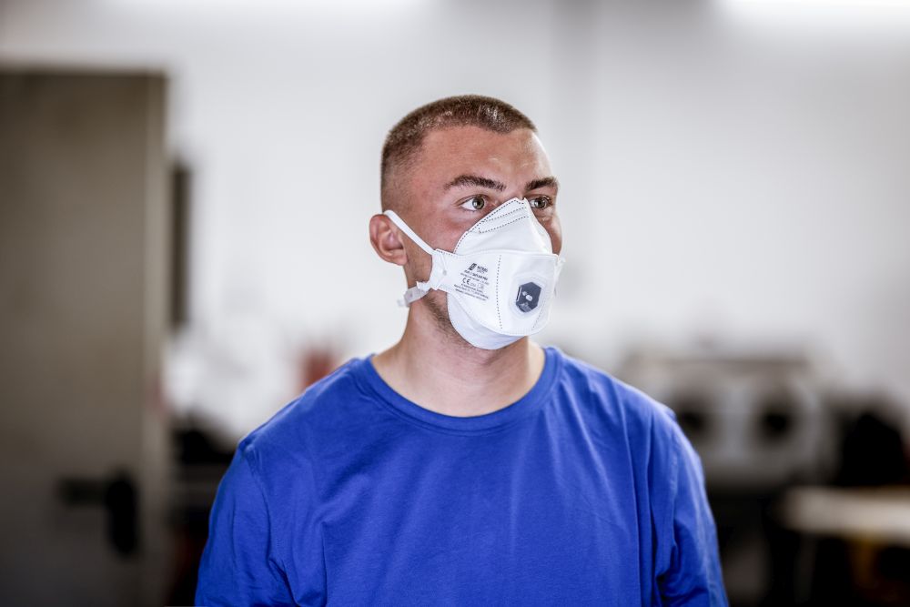 NITRAS SAFE AIR PRO, Atemschutzmaske, weiß, EN 149, Box à 15 Stück Produktbild img4 L
