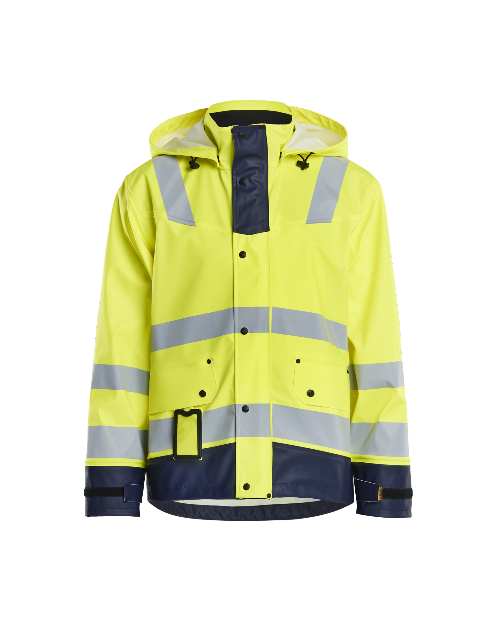 Blåkläder Regenjacke Level 2 High Vis Gelb/Marineblau Produktbild img1 L