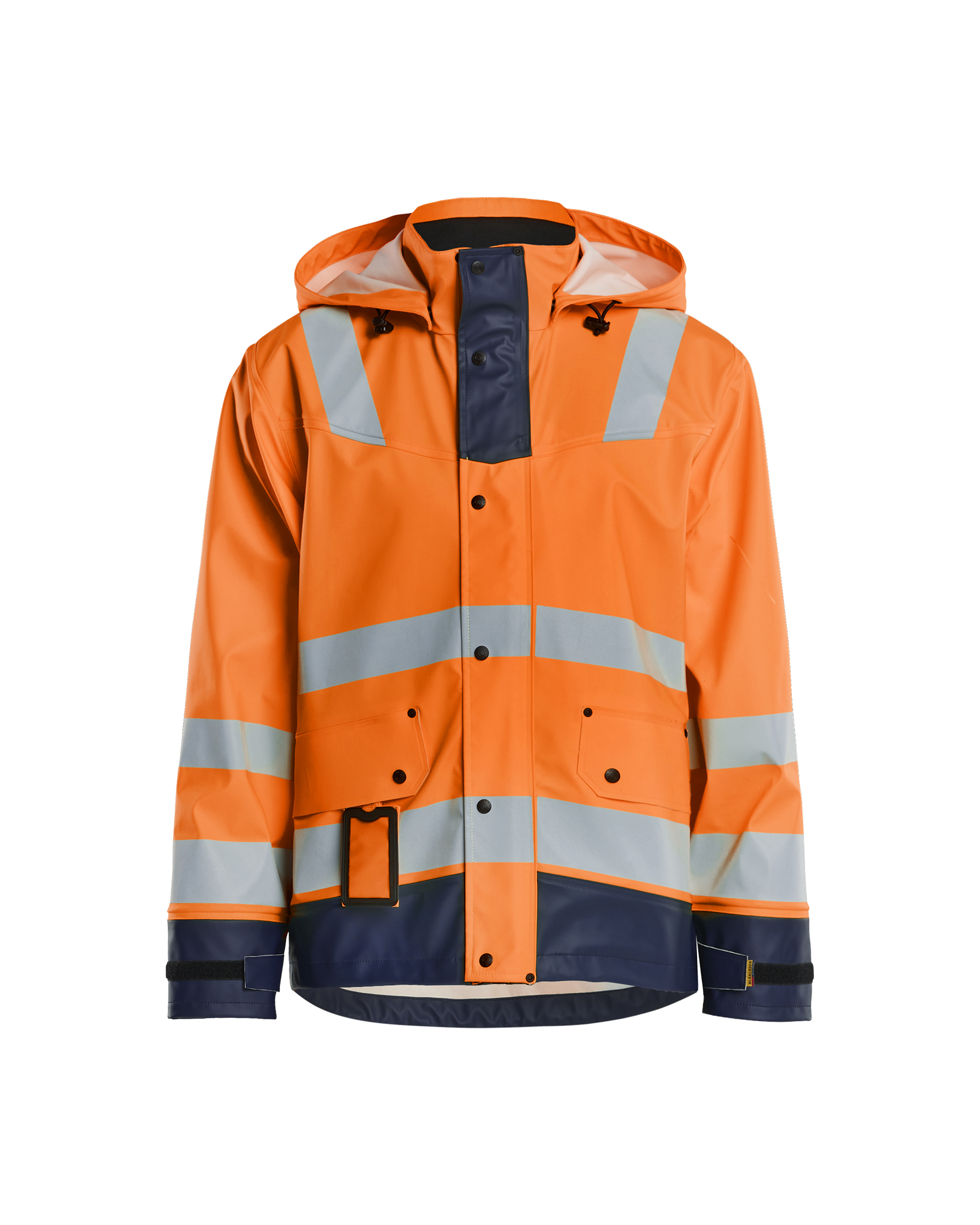 Blåkläder Regenjacke Level 2 High Vis Orange/Marineblau Produktbild img1 L