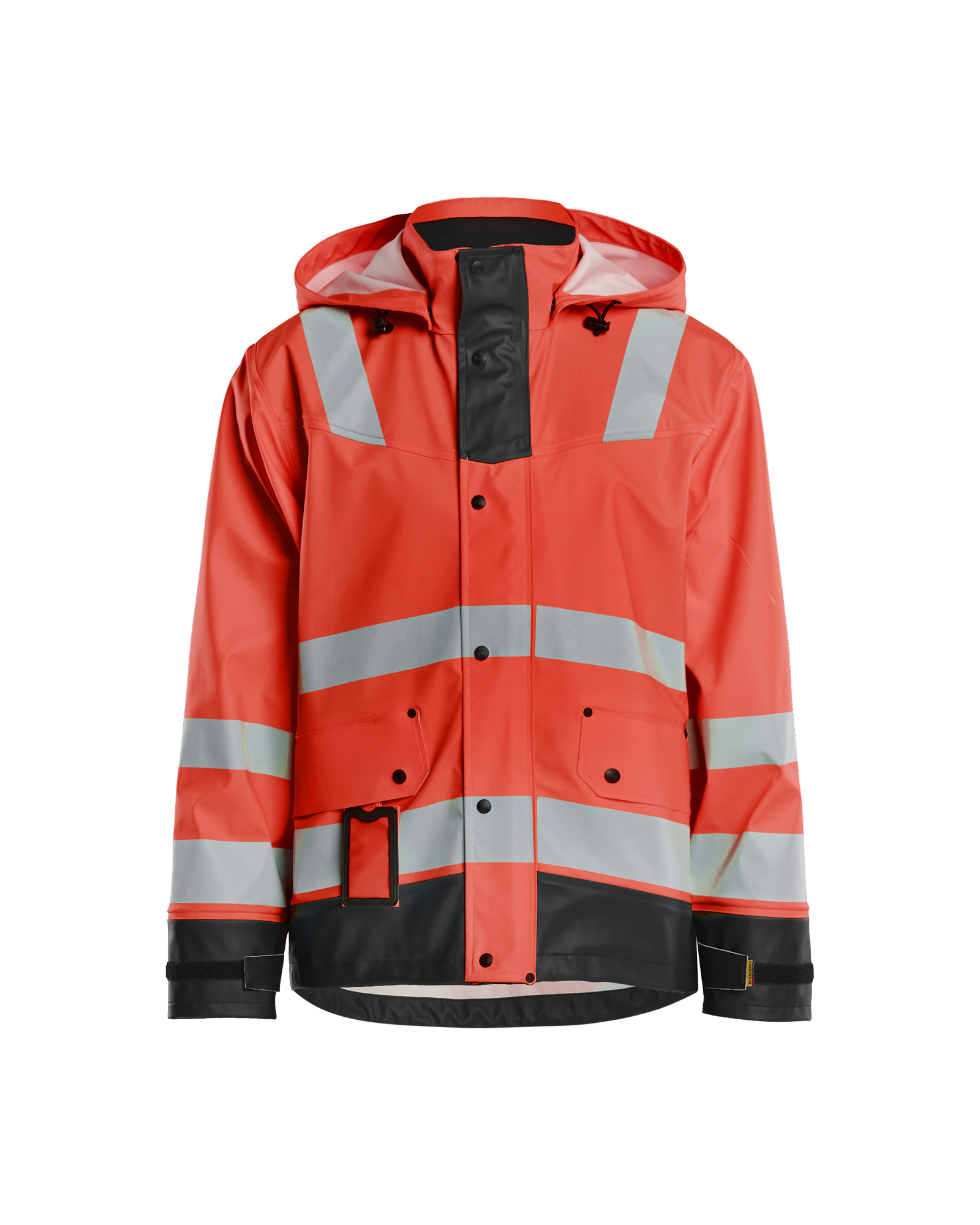 Blåkläder Regenjacke Level 2 High Vis Rot/Schwarz Produktbild img1 L