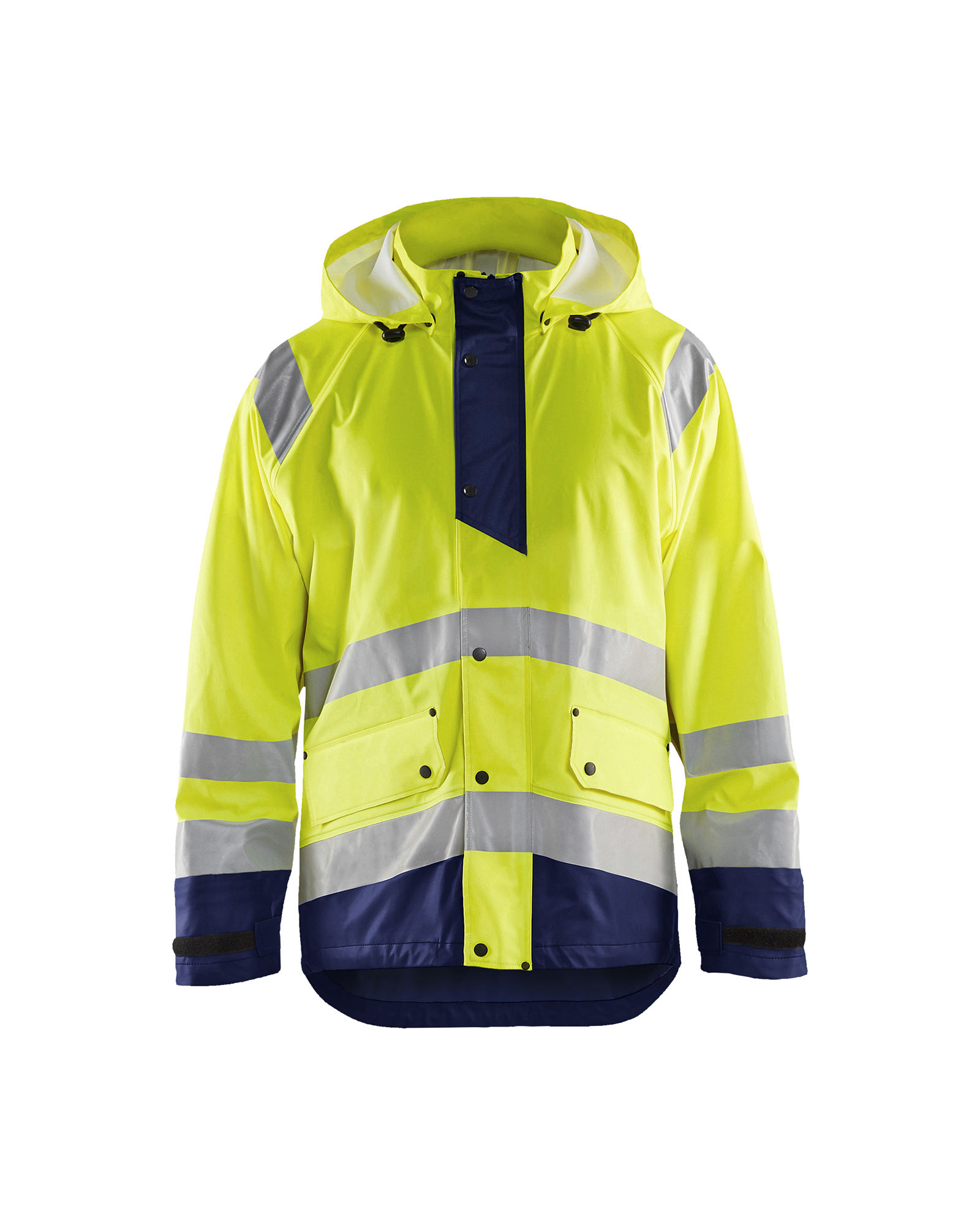 Blåkläder High Vis Regenjacke Level 1 High Vis Gelb/Marineblau Produktbild img1 L