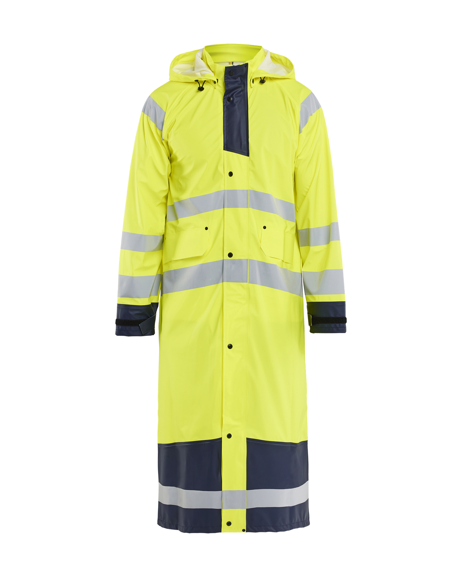 Blåkläder High Vis Regenmantel Level 1 High Vis Gelb/Marineblau Produktbild img1 L