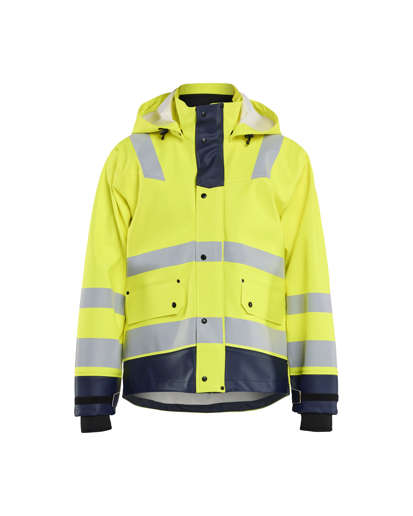 Blåkläder High Vis Regenjacke Level 3 High Vis Gelb/Marineblau Produktbild img1 L