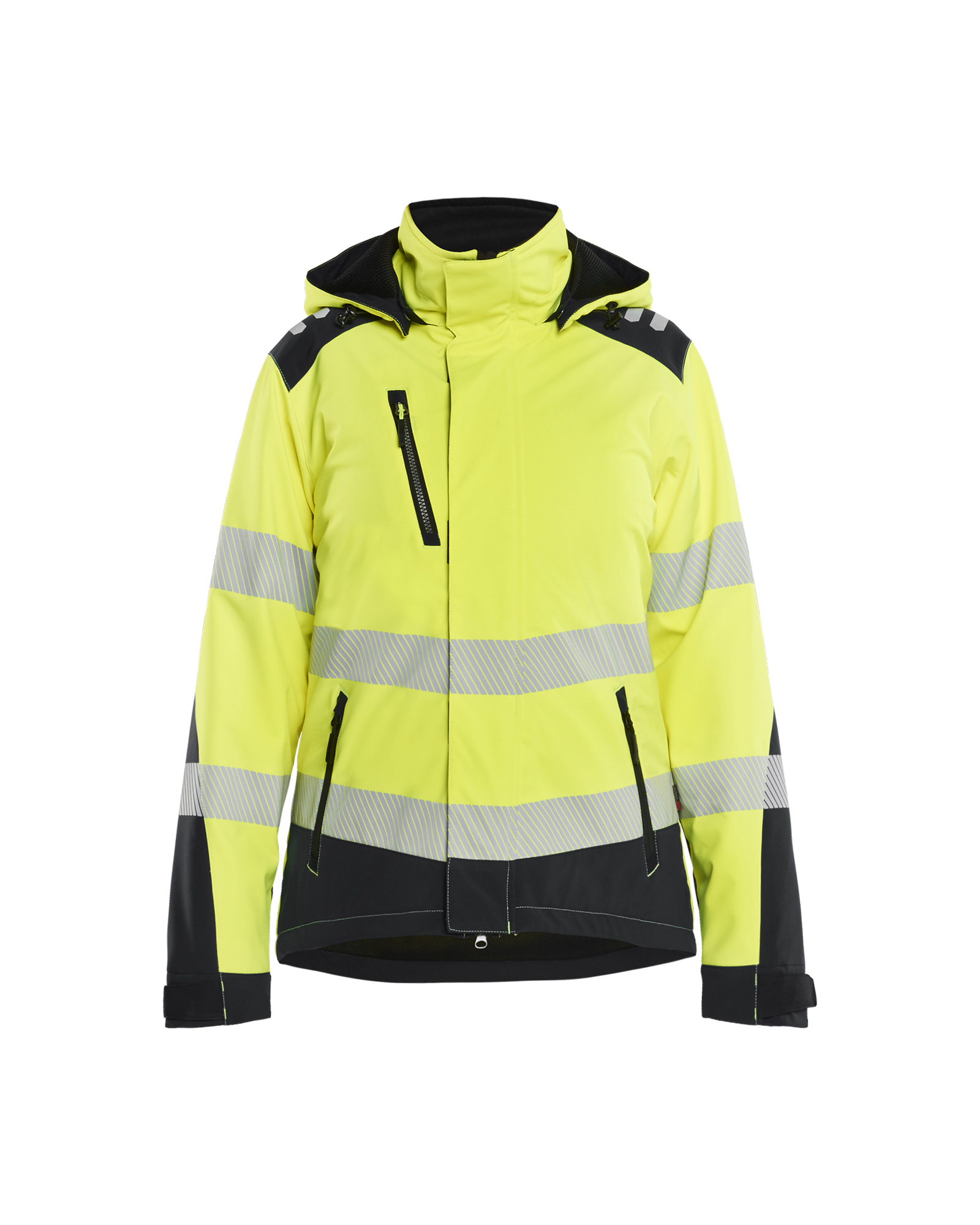 Blåkläder 440102513 Leichte gefütterte Damen Softshell Winterjacke High Vis High Vis Gelb/Schwarz Produktbild img1 L