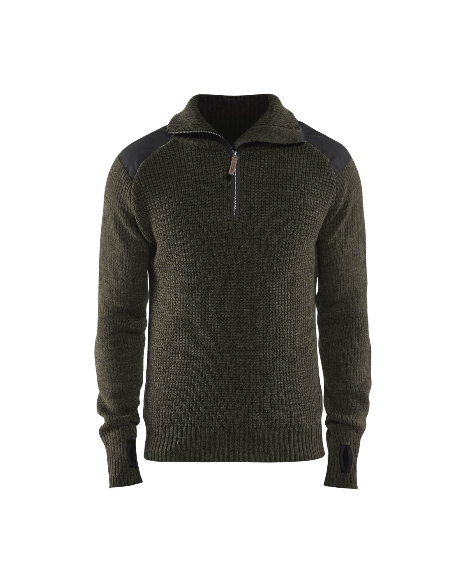Blåkläder Wollsweater Dunkel Olivgrün/Dunkelgrau Produktbild img1 L