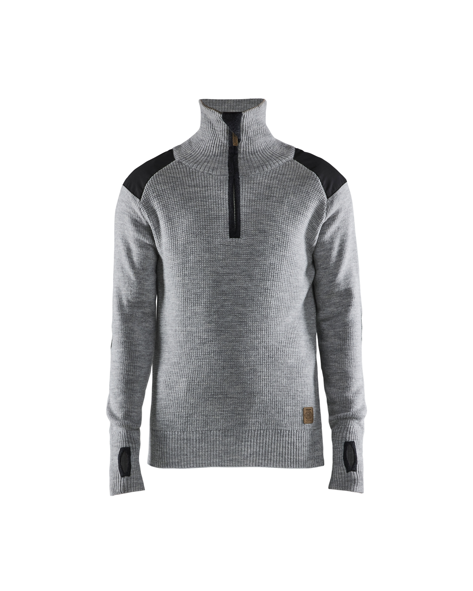 Blåkläder Wollsweater Grau Melange/Dunkelgrau Produktbild img1 L