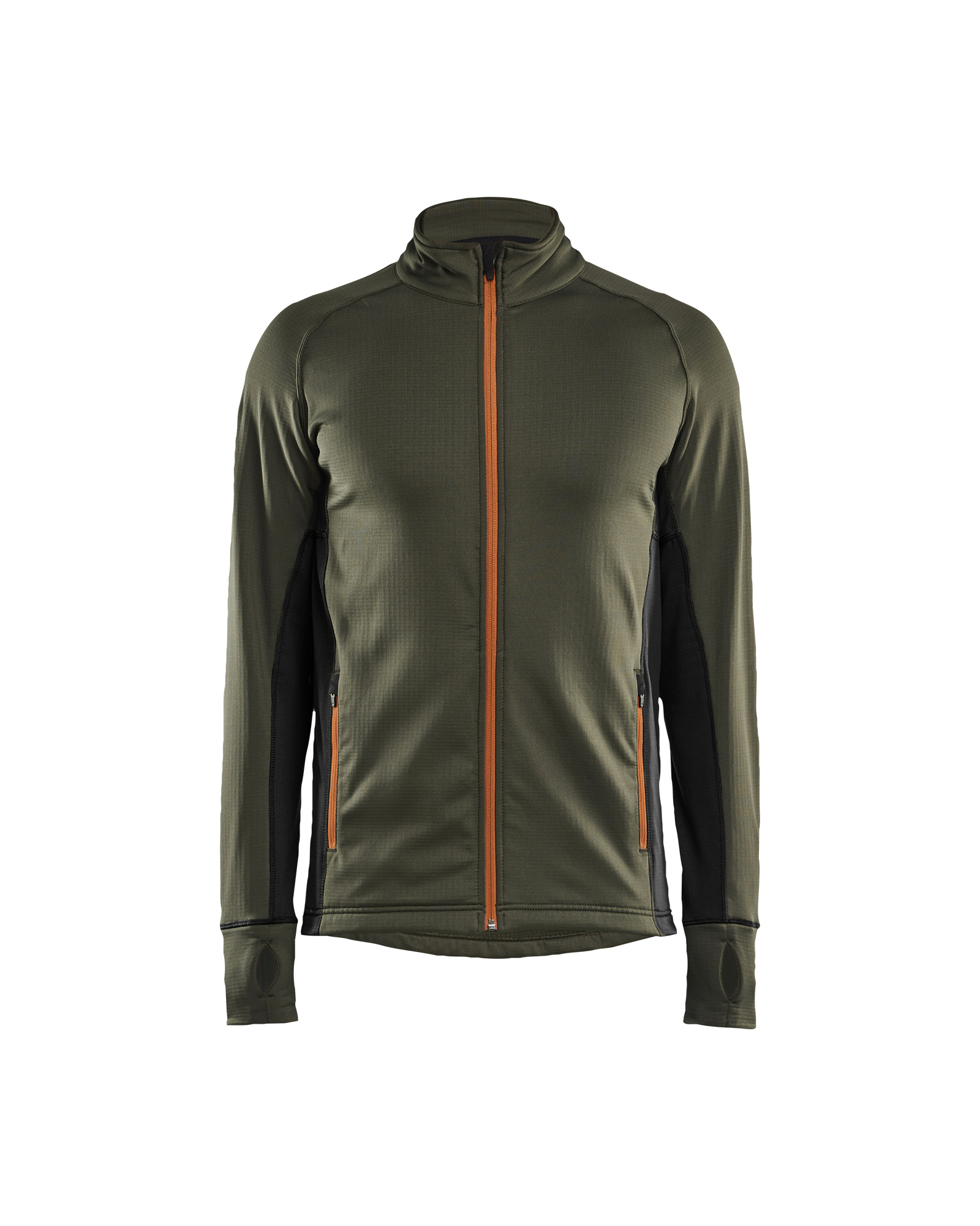 Blåkläder STRIKER Fleecejacke Waldgrün/Rost Produktbild img1 L