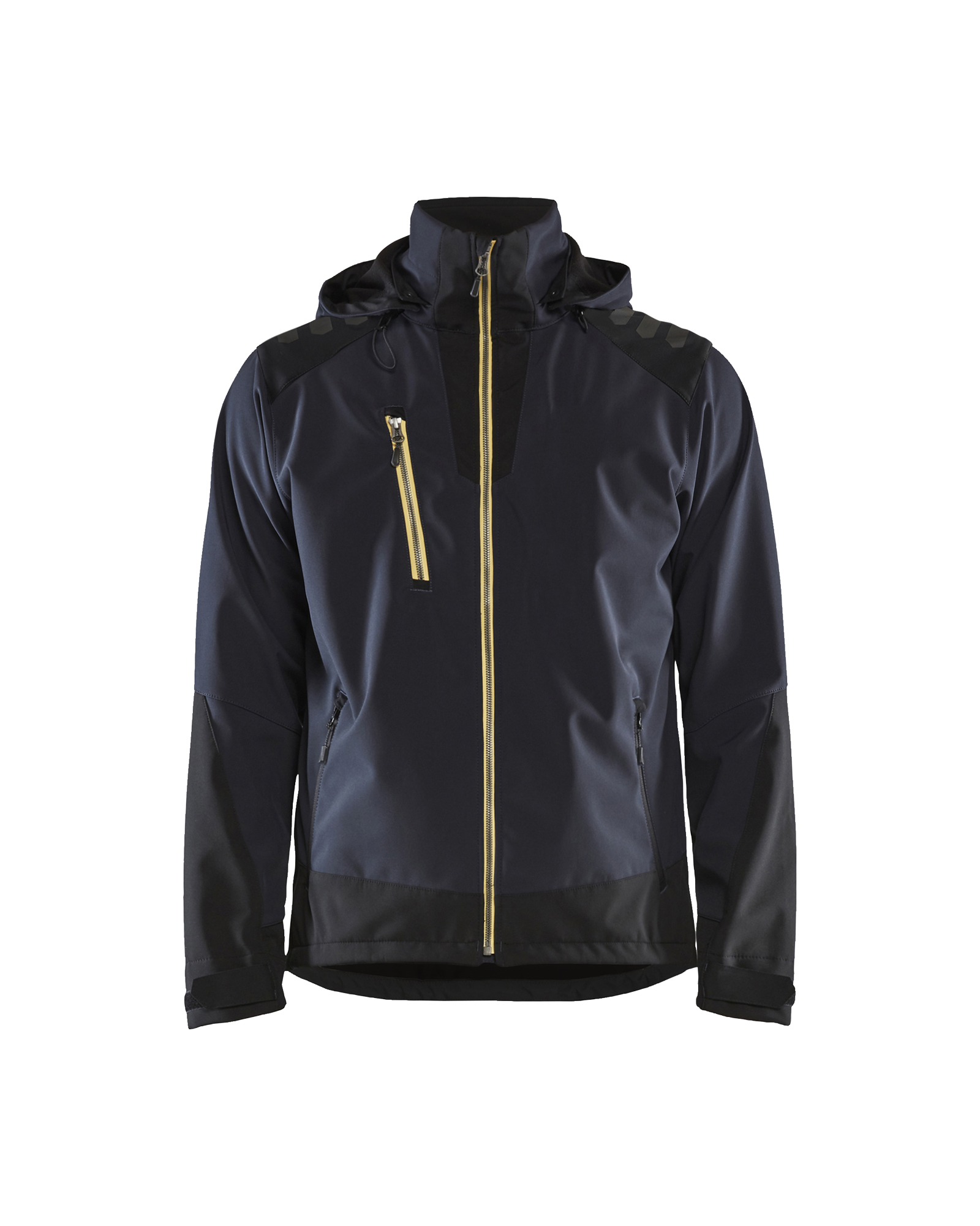 Blåkläder Softshell Jacke Dunkelblau/Gelb Produktbild img1 L