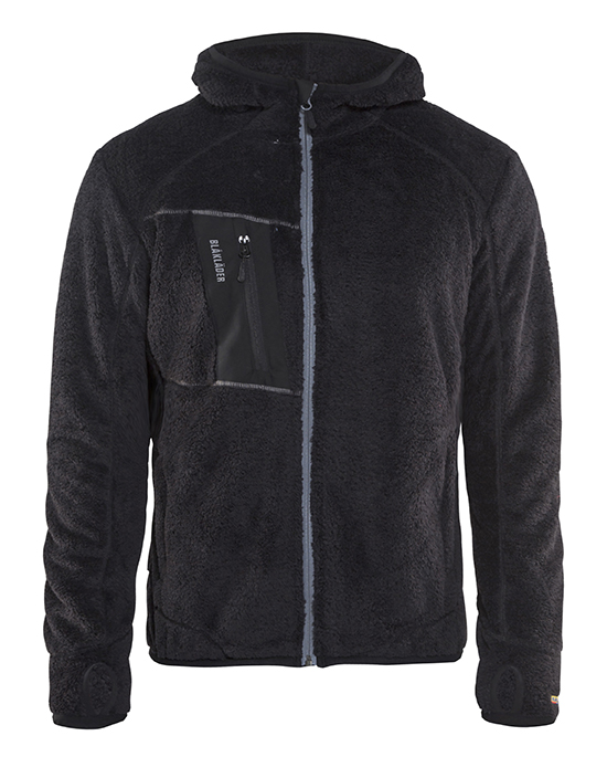 Blåkläder Fiberfleece Jacke Schwarz/Silber Produktbild img1 L