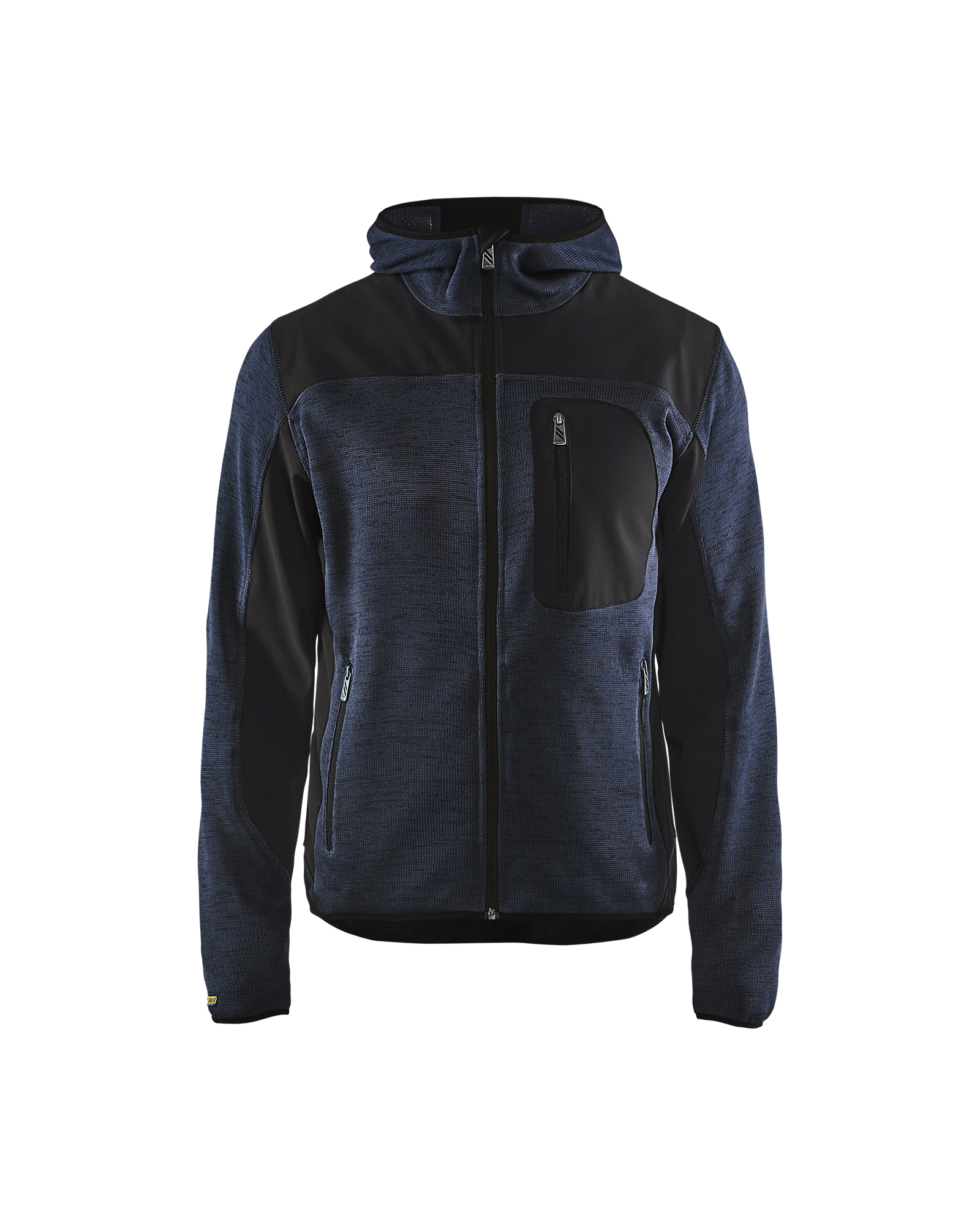 Blåkläder Strickjacke mit Softshell Dunkel Marineblau/Schwarz Produktbild img1 L