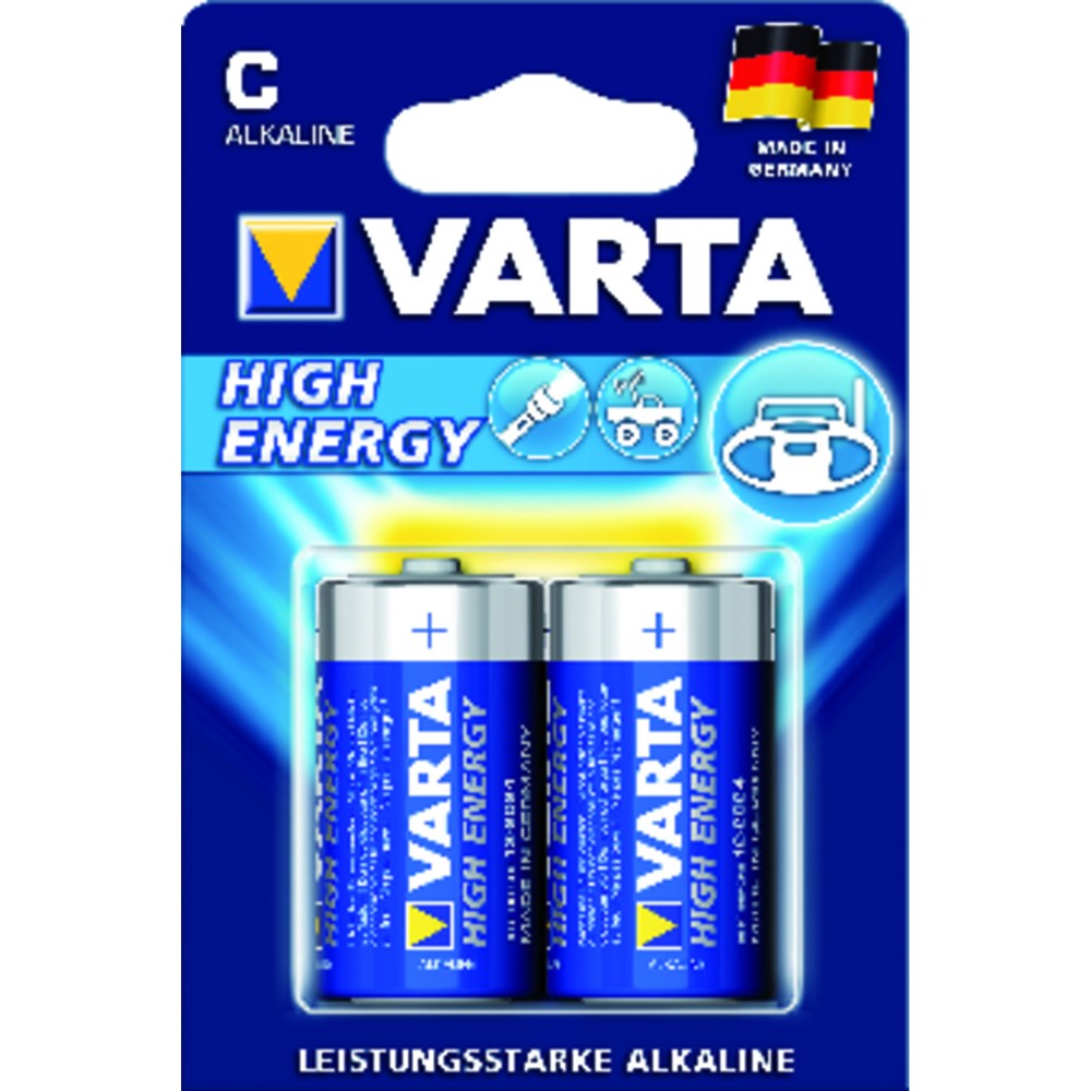 VARTA Batterie HIGH ENERGY Baby 2er Blister Produktbild img1 L
