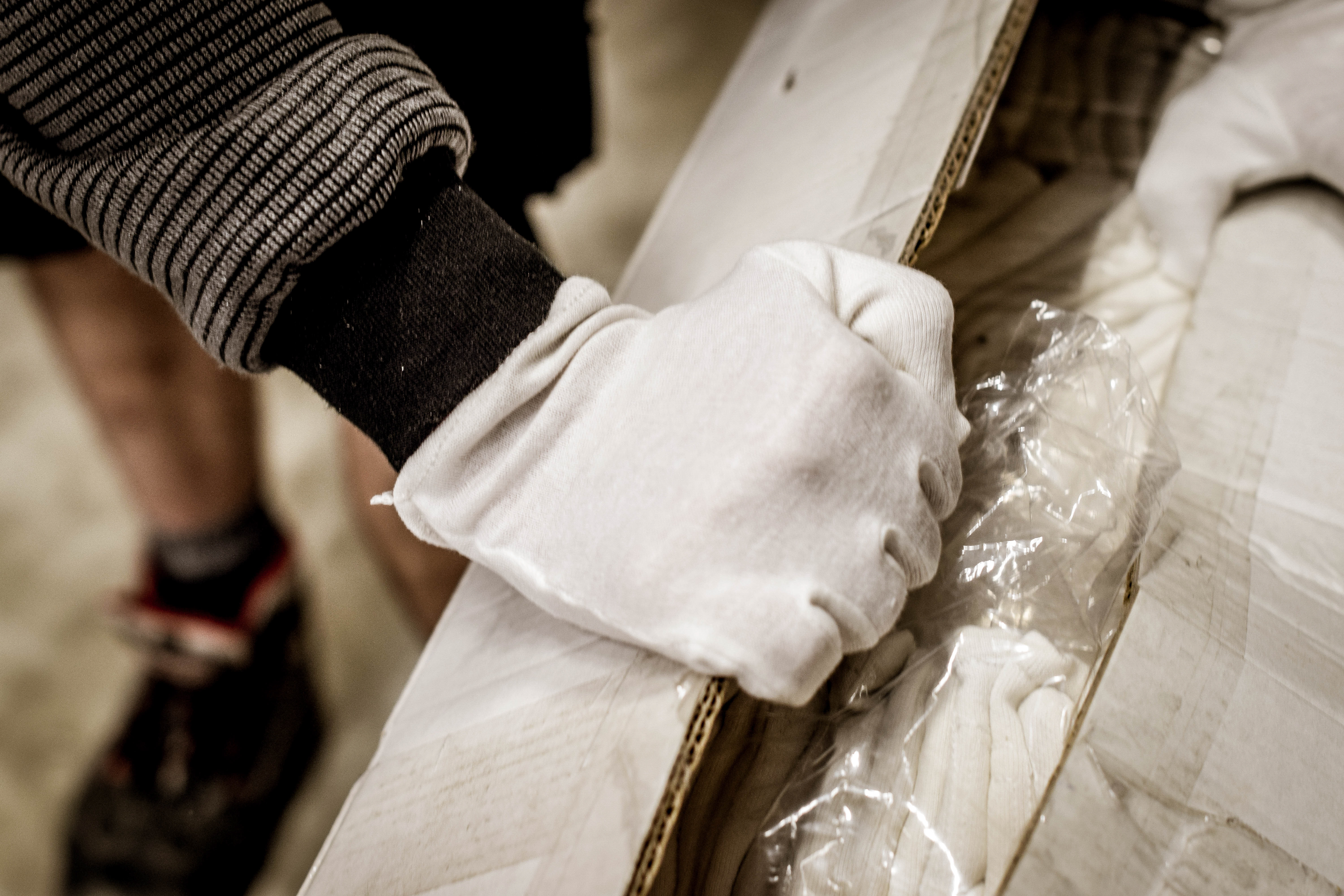 NITRAS Baumwoll-Trikot-Handschuhe, weiß, OEKO-TEX Produktbild img2 L