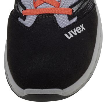 UVEX 2 trend Halbschuhe S2 69099 schwarz, grau, rot Weite 12 Größe 39 Produktbild img3 L