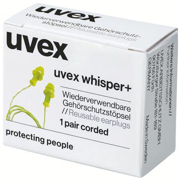 UVEX Gehörschutzstöpsel whisper+ 2111212 grün SNR 27 dB Größe M Produktbild img2 L