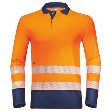 UVEX Poloshirt Construction orange, warnorange M Produktbild img1 L