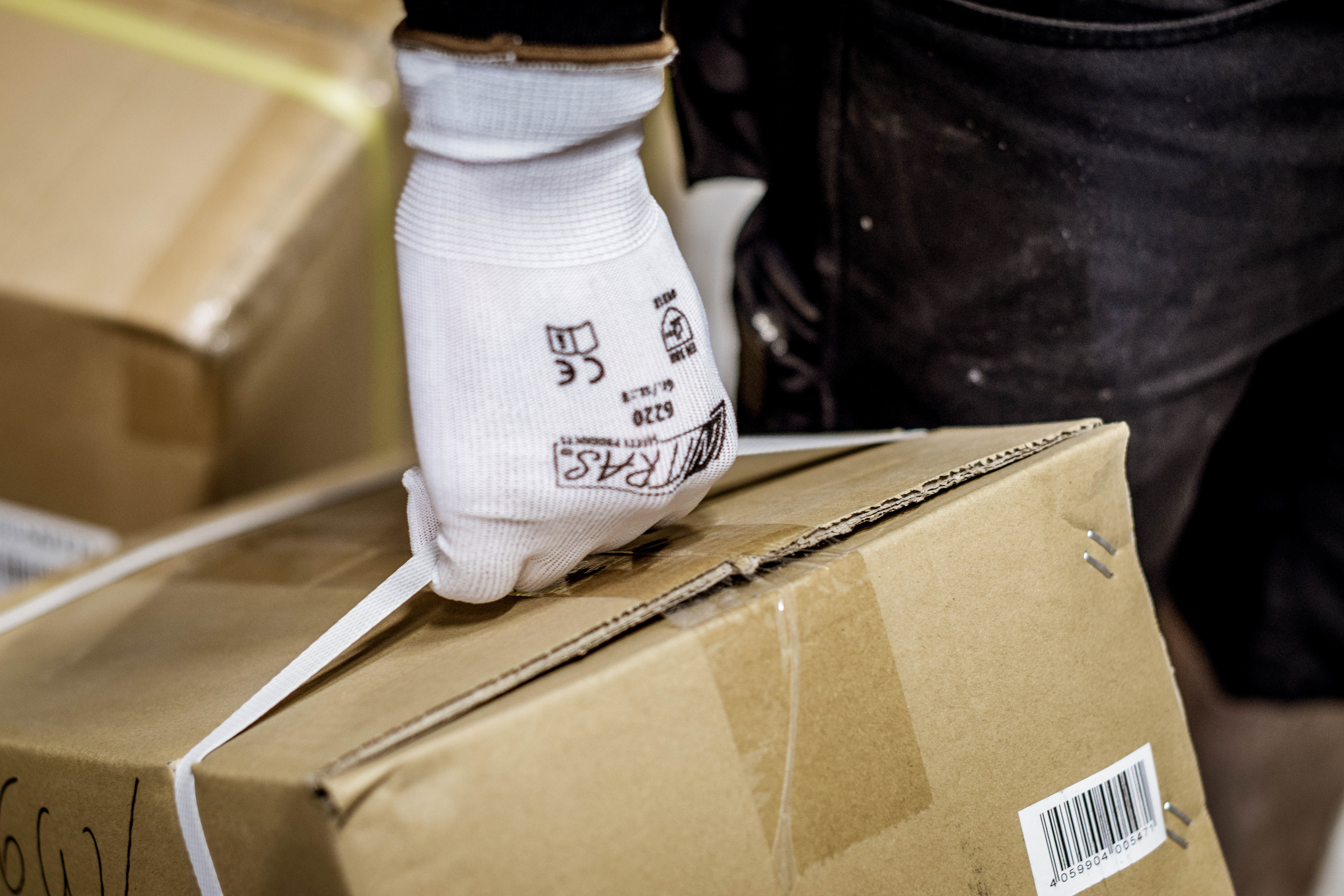 NITRAS Nylonhandschuhe, weiß, EN 388 Produktbild img2 L