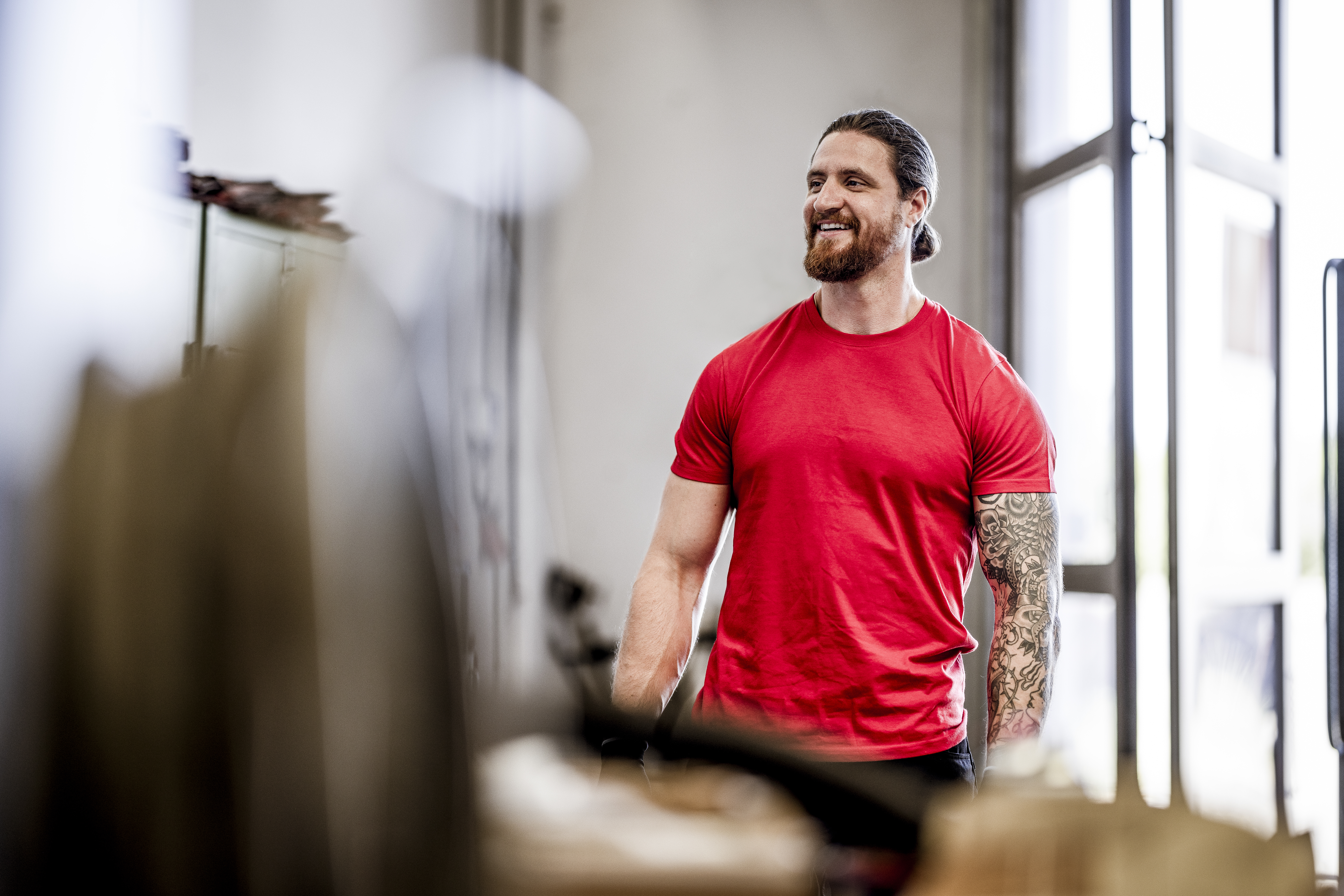 NITRAS MOTION TEX LIGHT, T-Shirt, rot, OEKO-TEX Produktbild img4 L