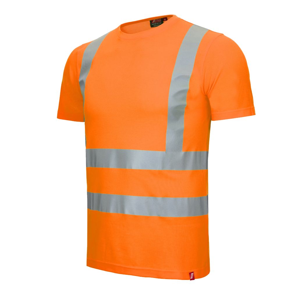NITRAS MOTION TEX VIZ, Warn-T-Shirt, neonorange, EN ISO 13688, EN ISO 20471, EN 13758-2 Produktbild img1 L