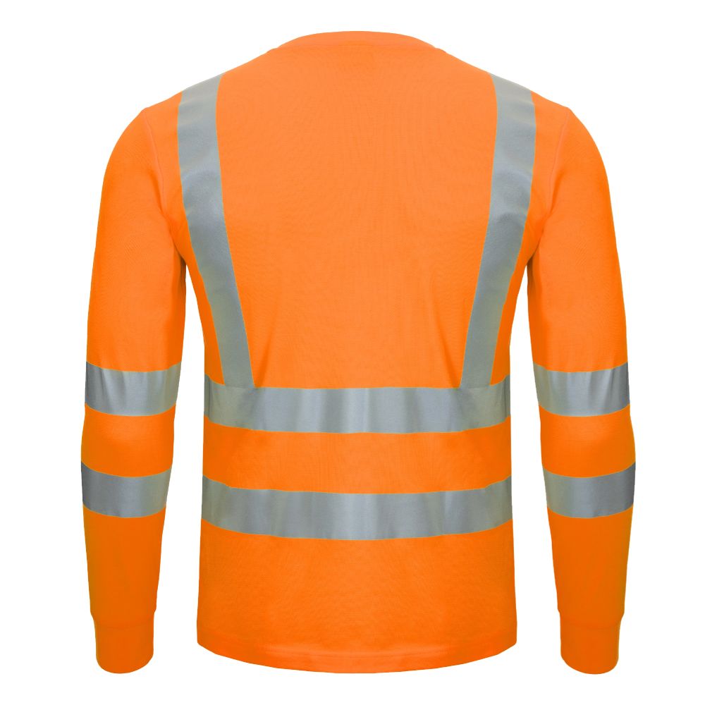 NITRAS MOTION TEX VIZ, Warn-Langarmshirt, neonorange, EN ISO 13688, EN ISO 20471, EN 13758-2 Produktbild img2 L
