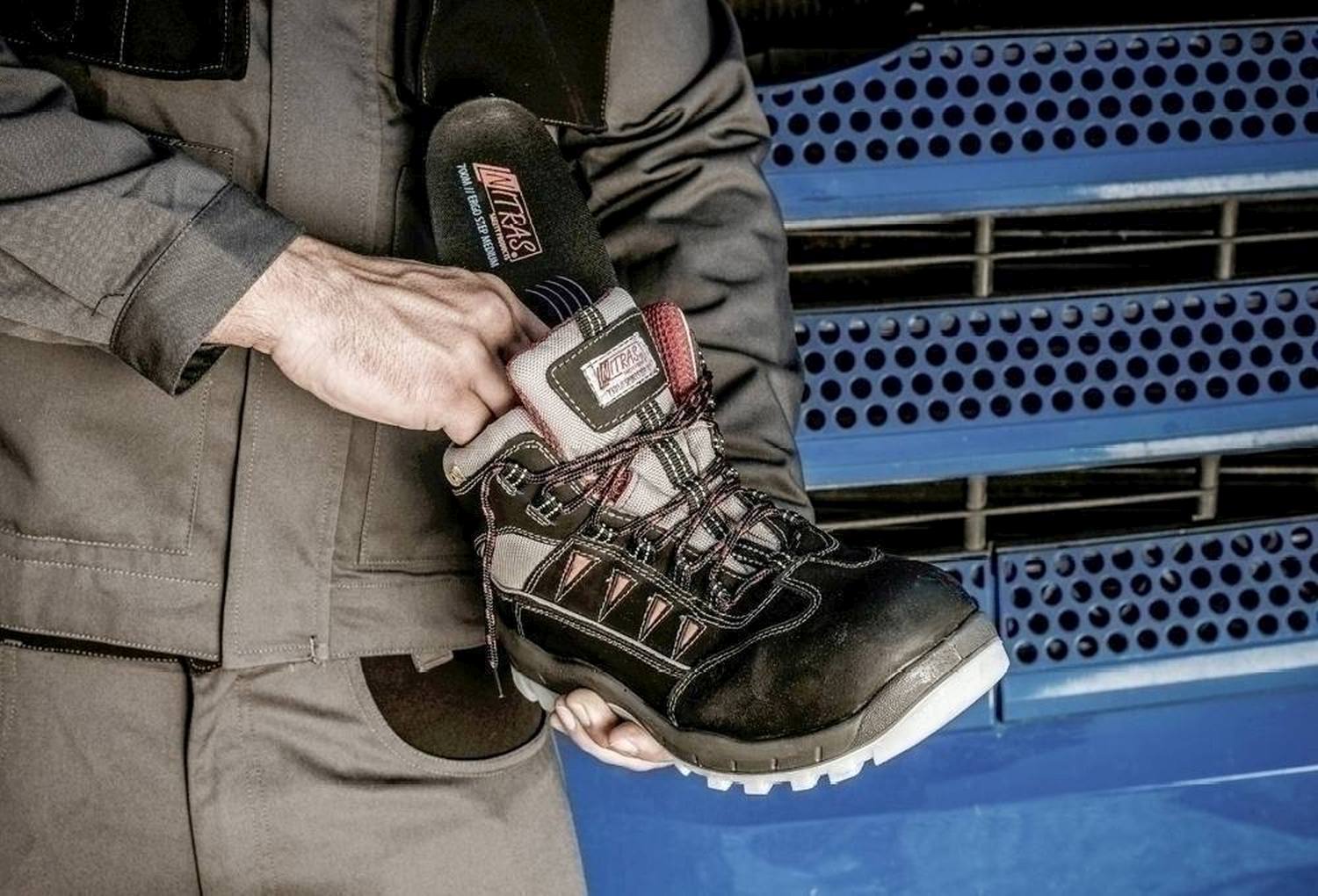 NITRAS ERGO STEP LOW, semi-orthopädische Einlegesohle, schwarz / grün Produktbild img2 L