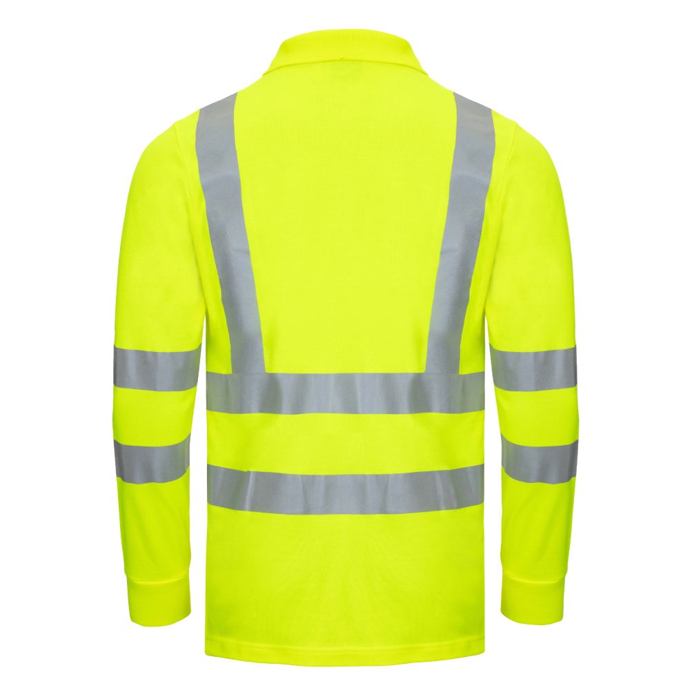 NITRAS MOTION TEX VIZ, Warn-Langarm-Poloshirt, neongelb, EN ISO 13688, EN ISO 20471, EN 13758-2 Produktbild img2 L