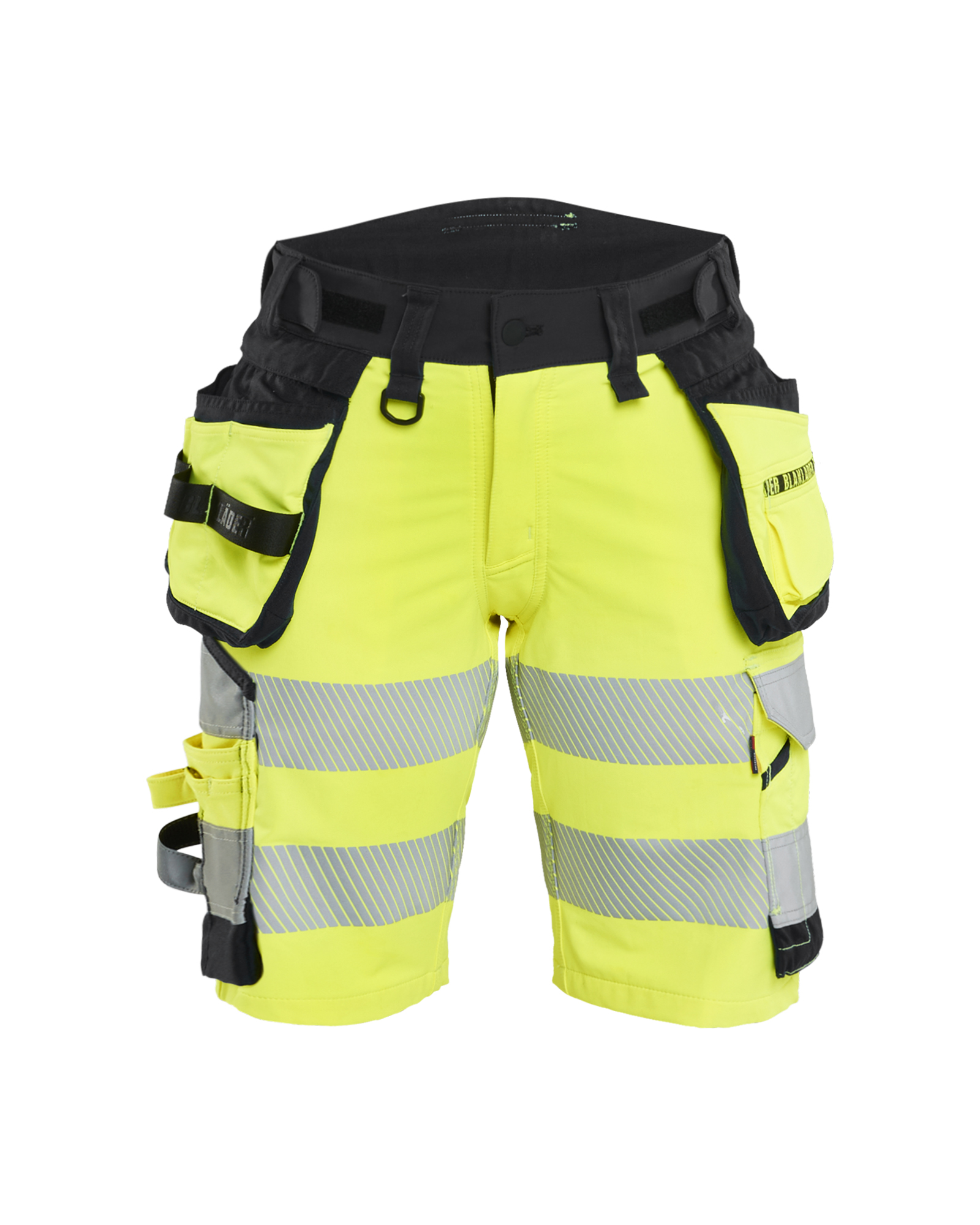Blåkläder Damen Shorts High Vis 4-Wege-StretchHigh Vis Gelb/Schwarz Produktbild img1 L