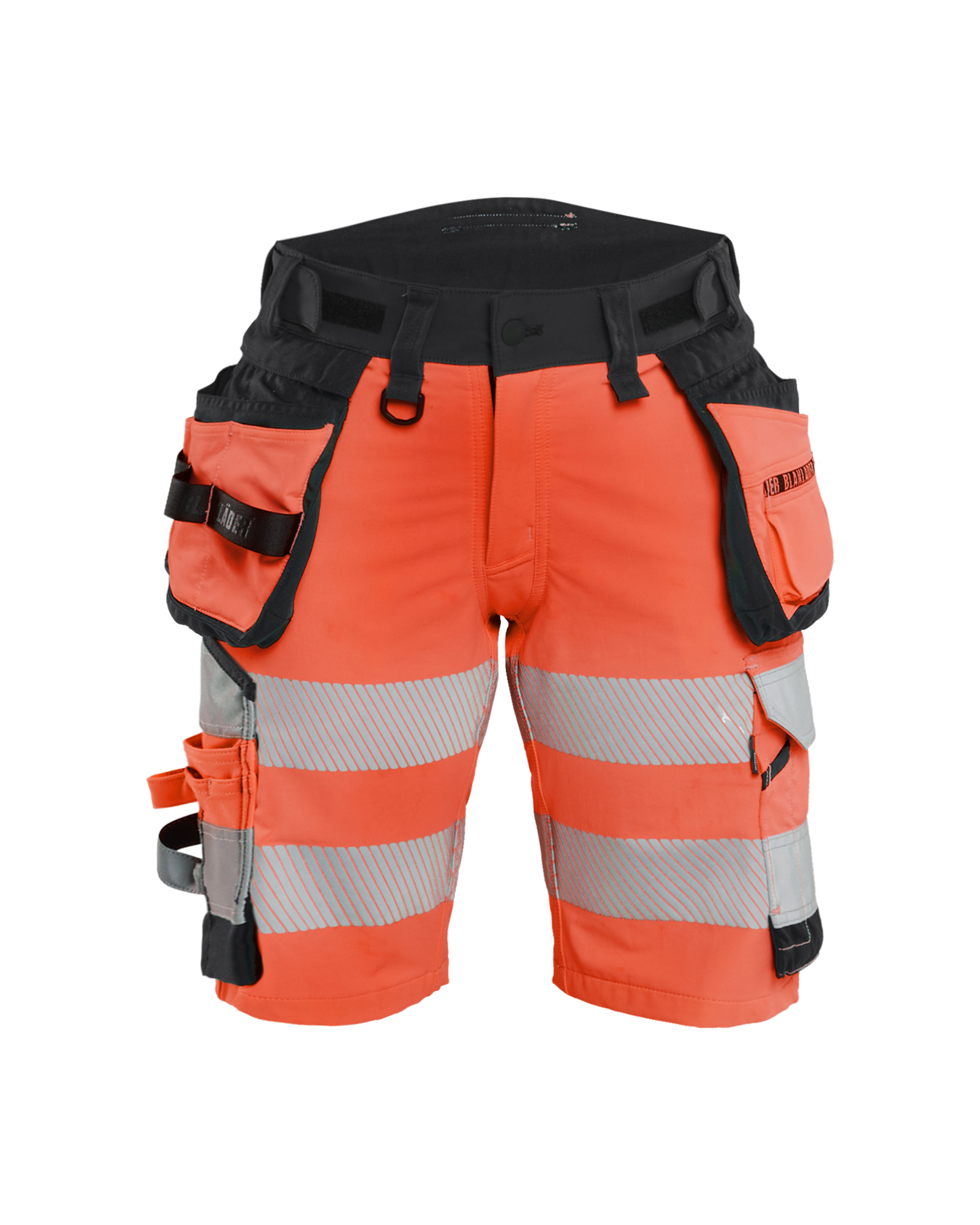 Blåkläder Damen Shorts High Vis 4-Wege-StretchHigh Vis Rot/Schwarz Produktbild img1 L