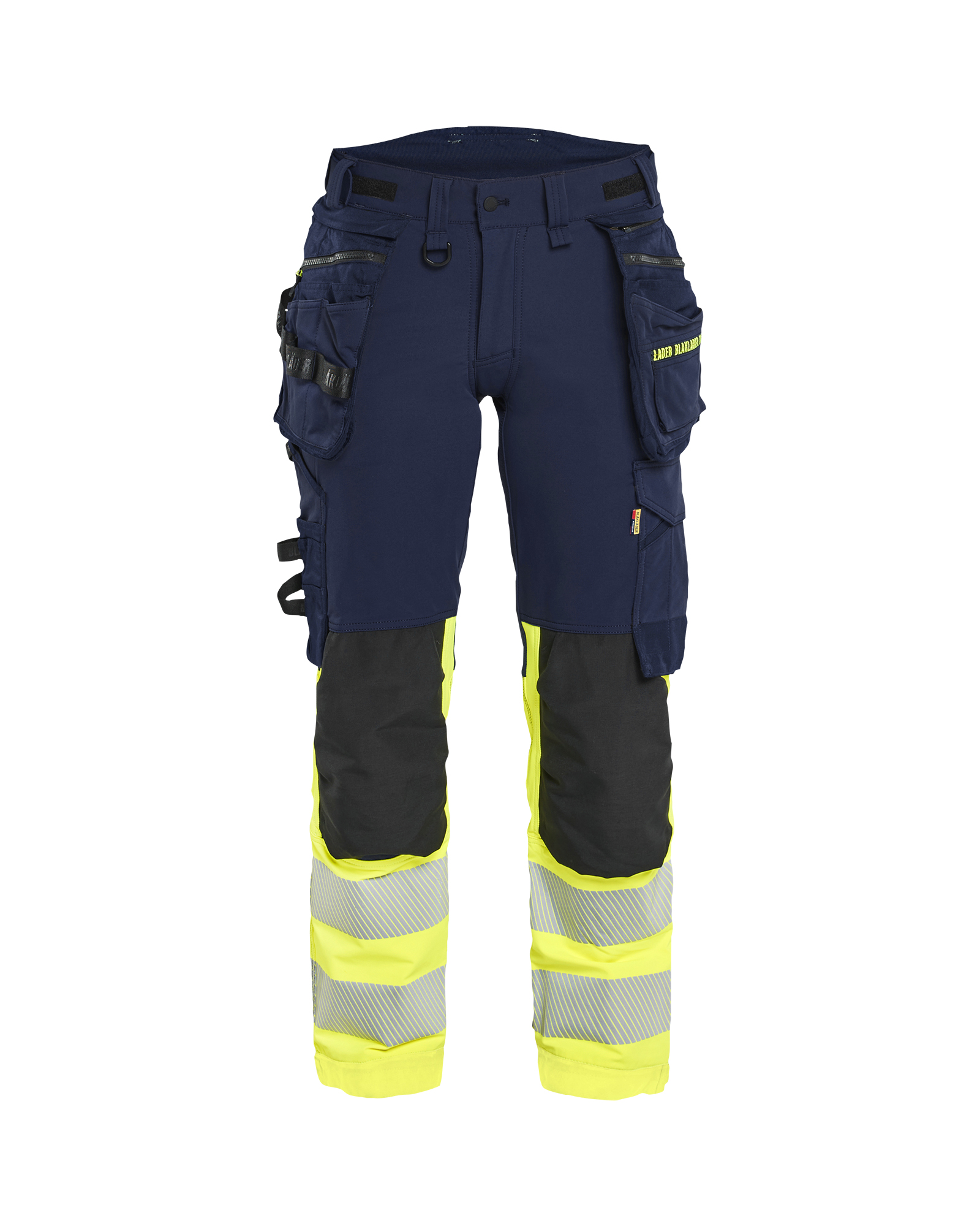 Blåkläder Damenhose High Vis 4-Wege-StretchMarineblau/ High Vis Gelb Produktbild img1 L