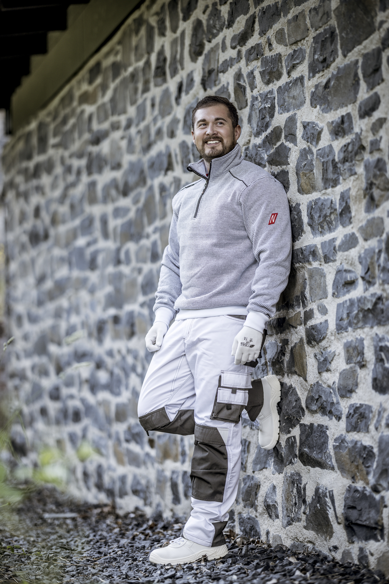 NITRAS MOTION TEX PLUS, Pullover, weiß, OEKO-TEX Produktbild img3 L