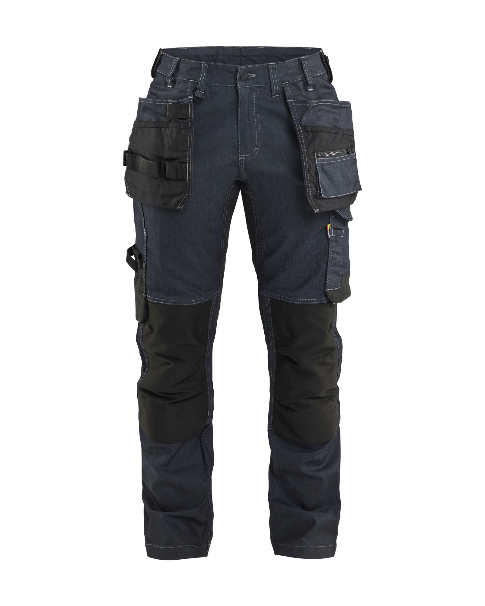 Blåkläder Damen Handwerker Arbeitshose Denim Stretch Marineblau/Schwarz Produktbild img1 L