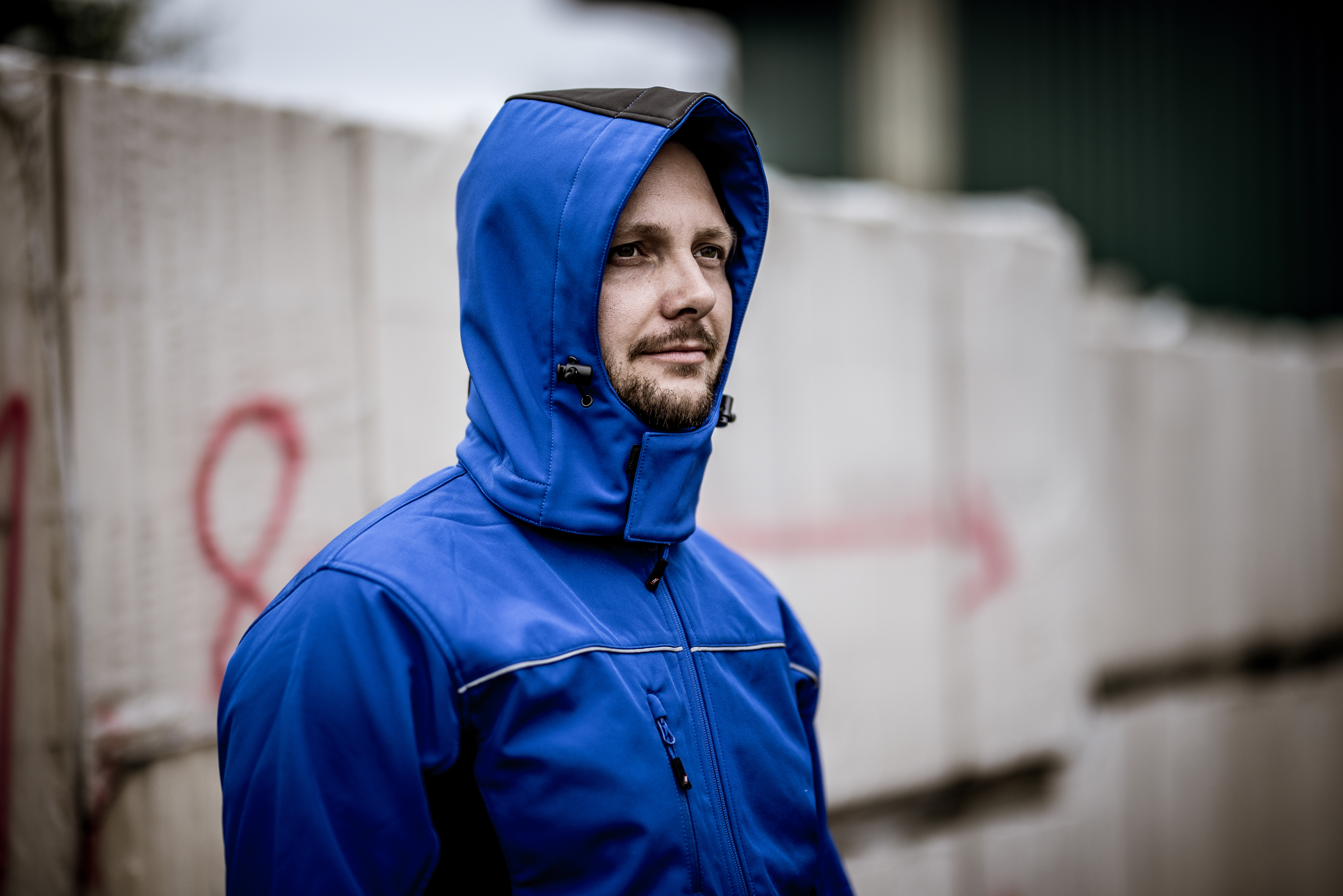 NITRAS abnehmbare Kapuze, königsblau / schwarz, OEKO-TEX Produktbild img4 L