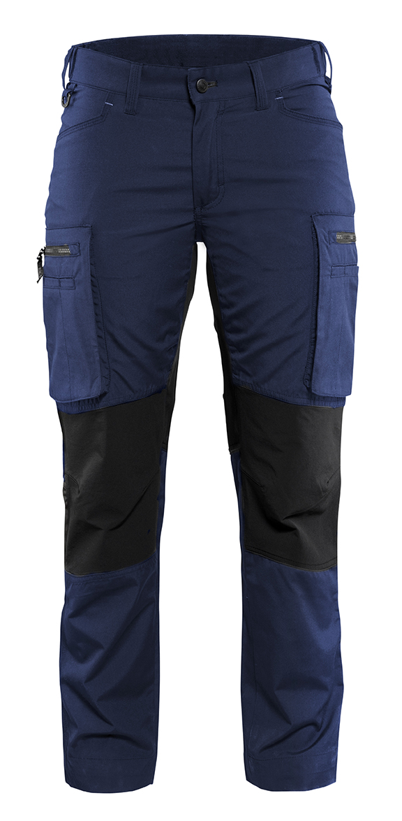 Blåkläder Damen Service Arbeitshose Stretch Marineblau/Schwarz Produktbild img1 L