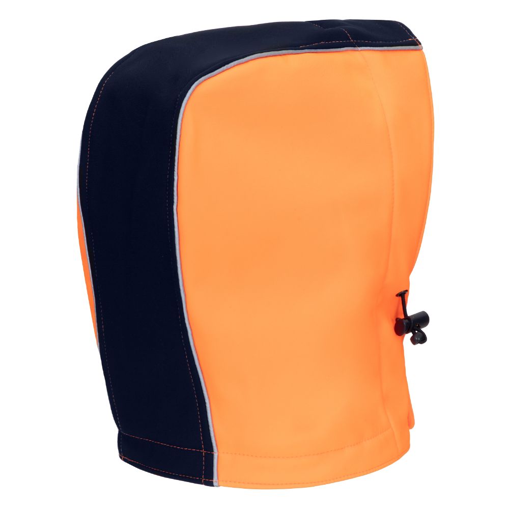 NITRAS abnehmbare Kapuze, neonorange / marineblau, OEKO-TEX Produktbild img2 L