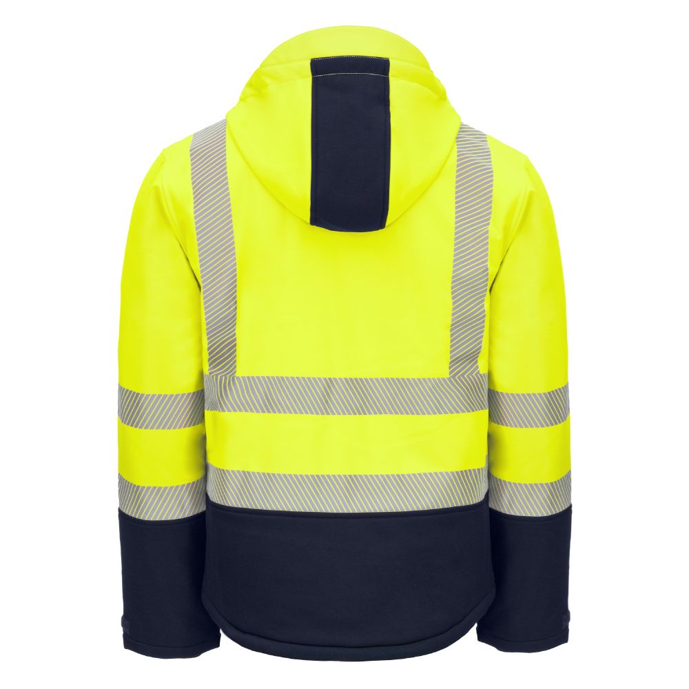 NITRAS MOTION TEX VIZ PLUS, Winter-Warnschutz-Softshelljacke, neongelb / marine, EN ISO 20471 Produktbild img2 L