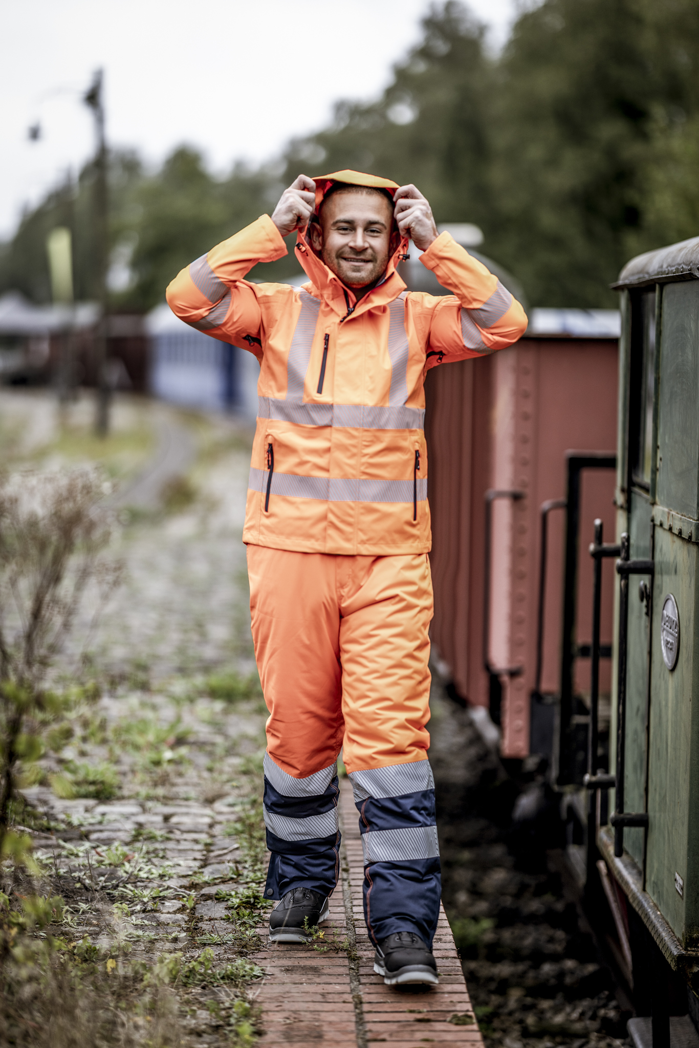 NITRAS MOTION TEX VIZ PLUS, Warn-Regenjacke, neonorange, EN ISO 13688, EN ISO 20471, EN 343, OEKO-TEX Produktbild img3 L